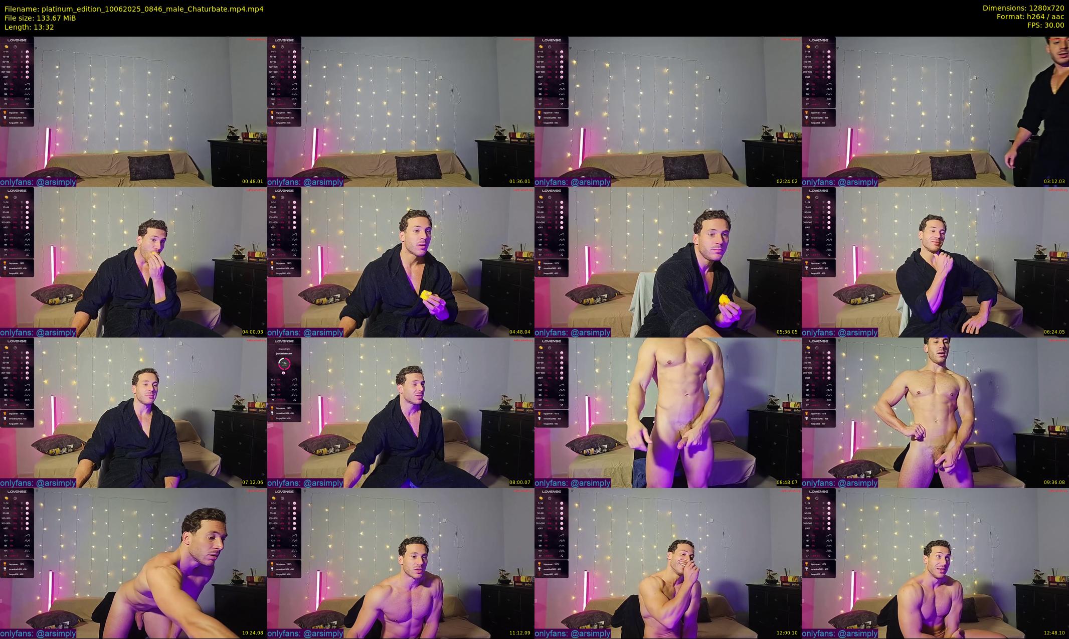platinum_edition — 14 minute Chaturbate male cam show recording, 720p, Jun 10, 2025