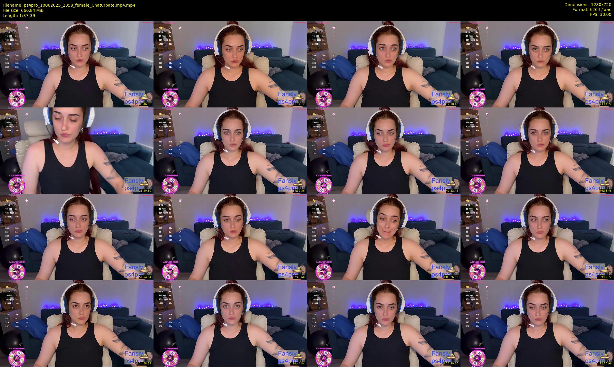 ps4pro — 98 minute Chaturbate female cam show recording, 720p, Jun 10, 2025