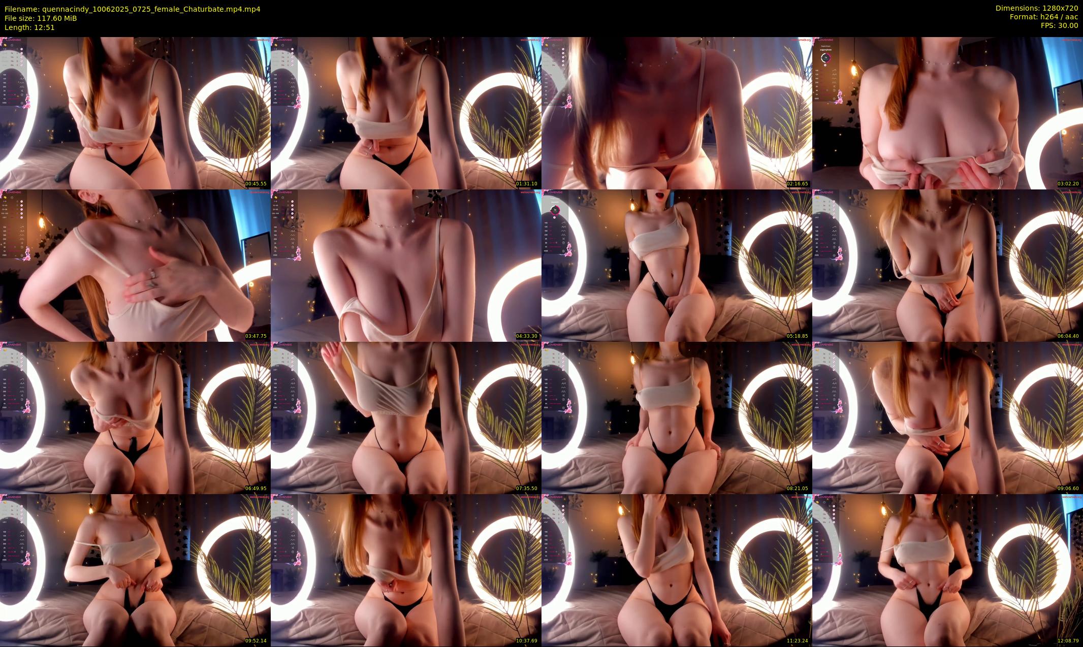quennacindy — 13 minute Chaturbate female cam show recording, 720p, Jun 10, 2025