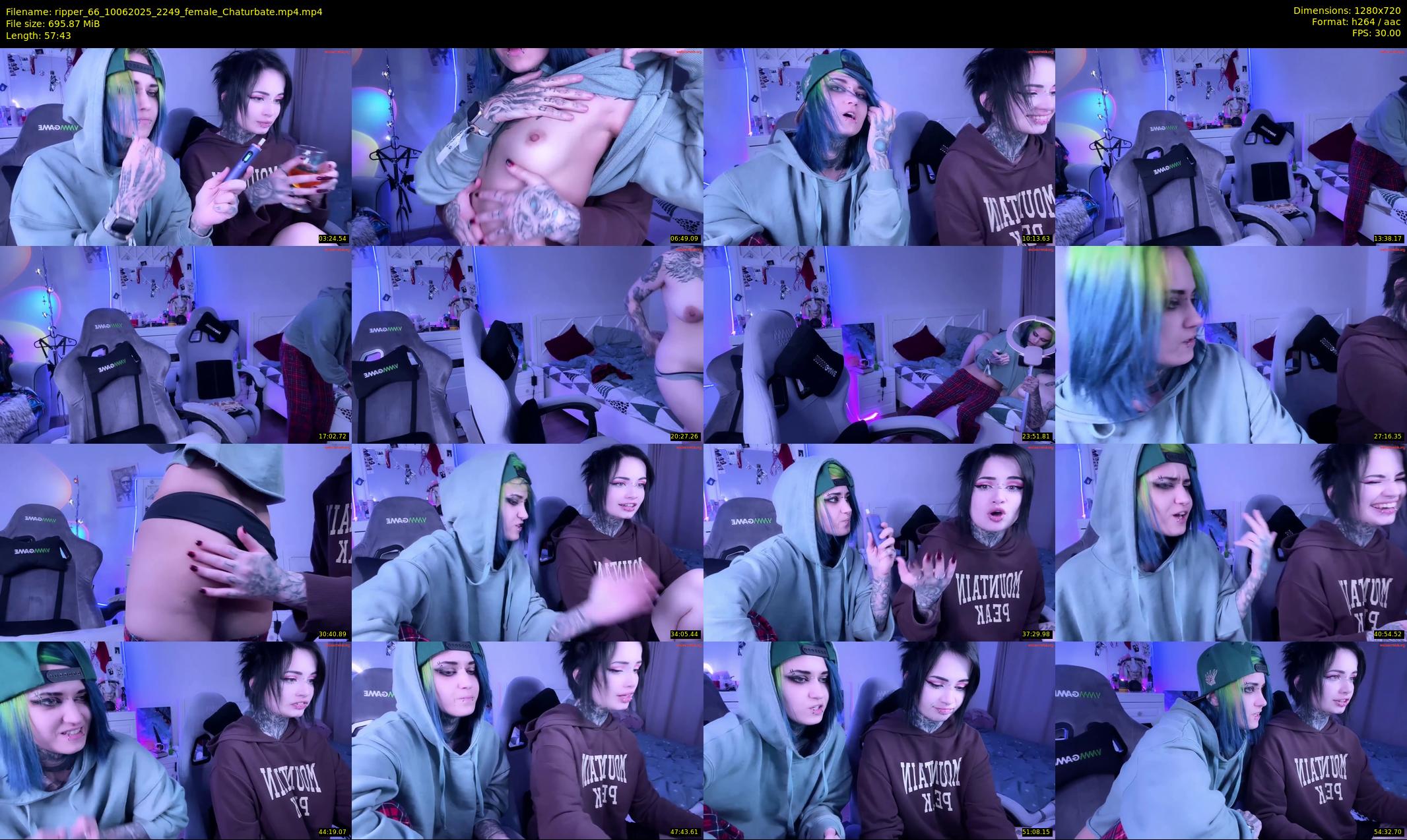 ripper_66 — 58 minute Chaturbate female cam show recording, 720p, Jun 10, 2025