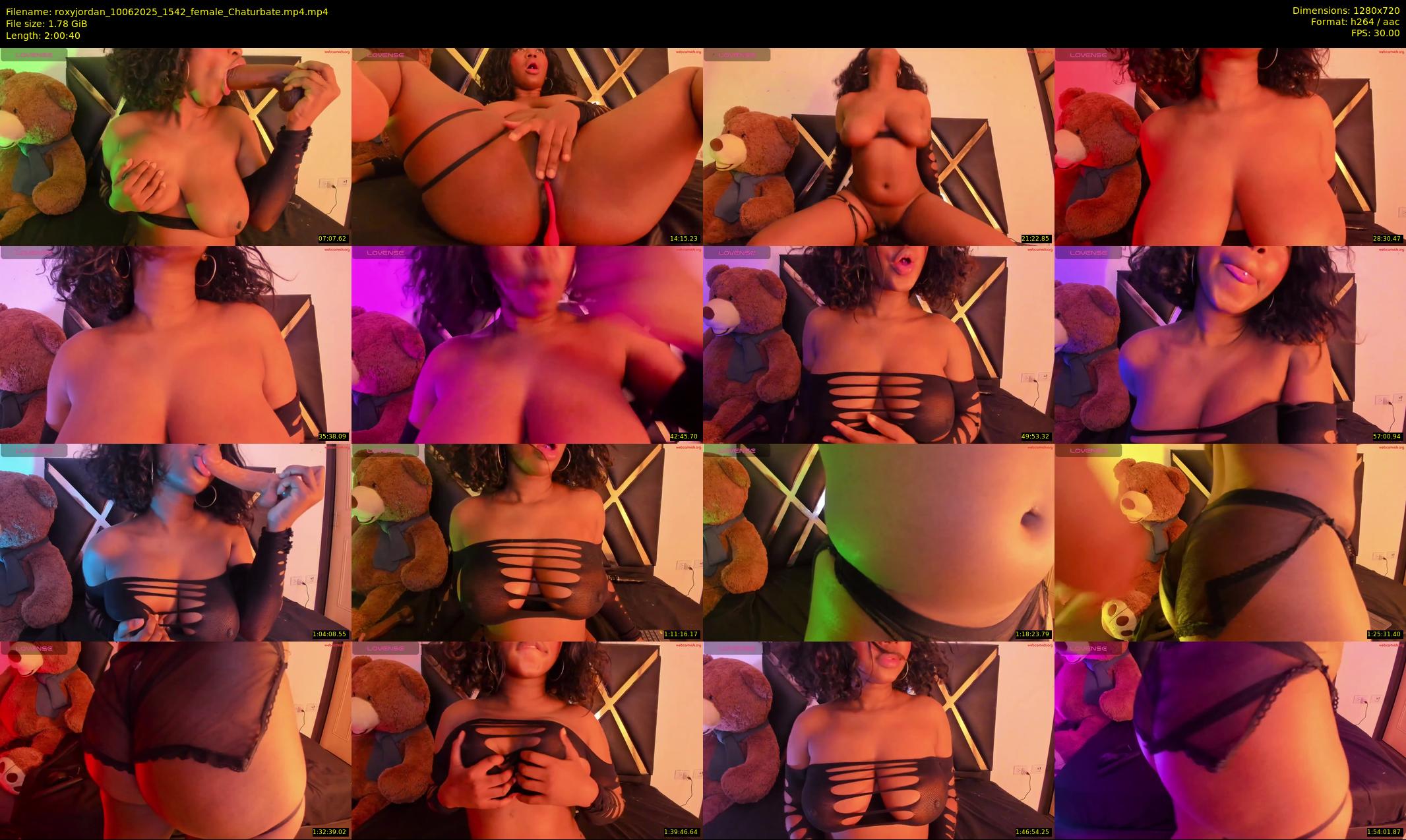 roxyjordan — 121 minute Chaturbate female cam show recording, 720p, Jun 10, 2025
