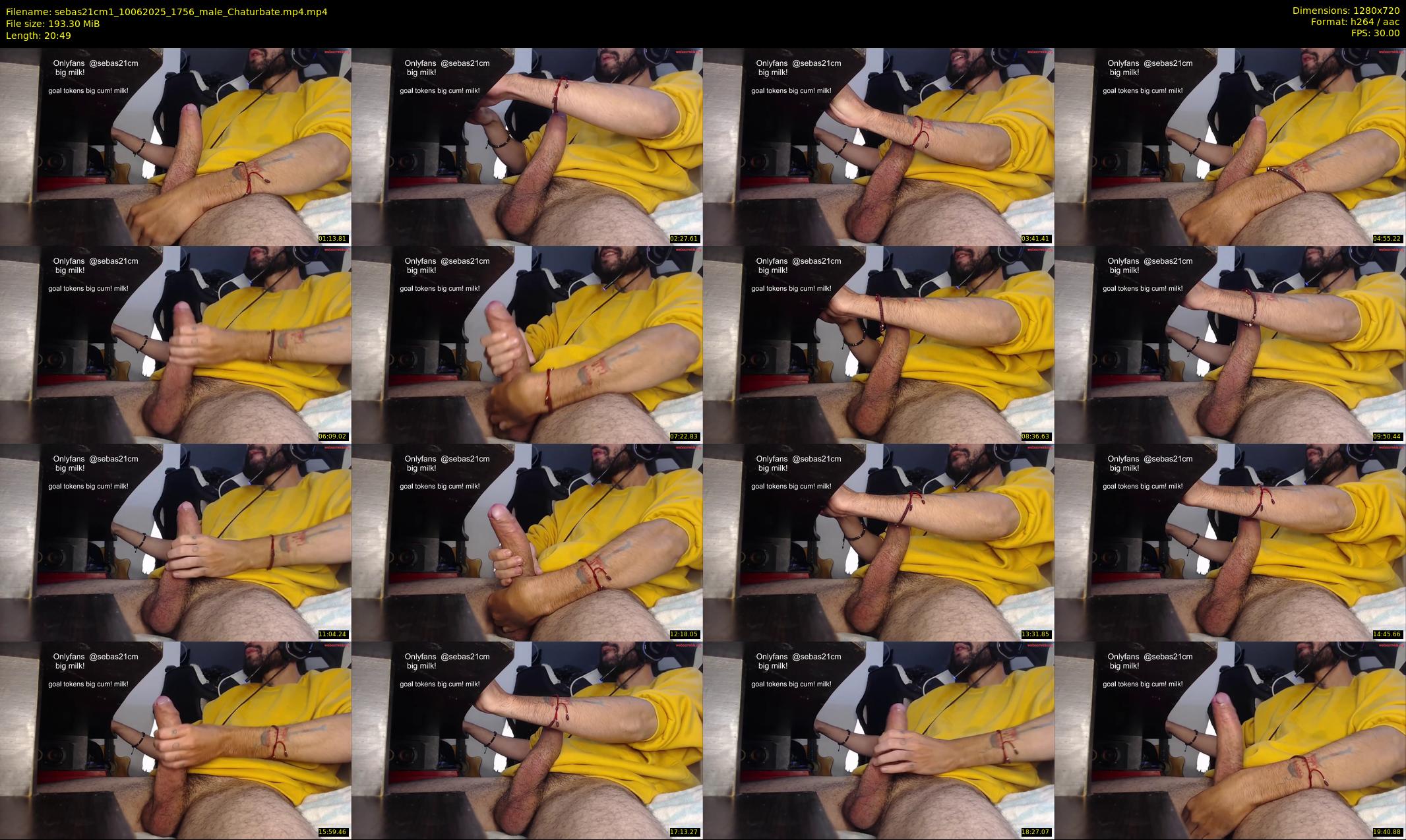 sebas21cm1 — 21 minute Chaturbate male cam show recording, 720p, Jun 10, 2025