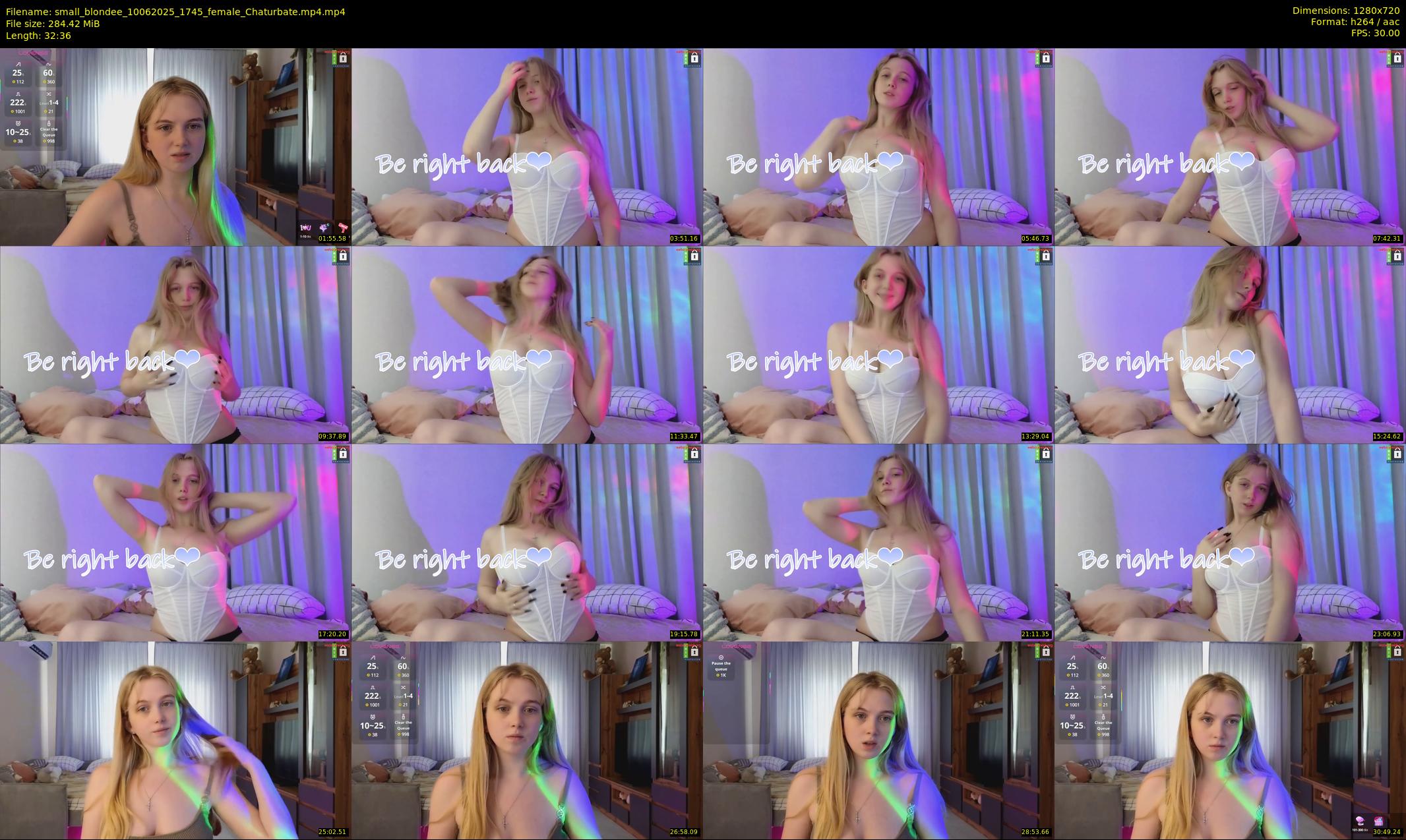 small_blondee — 33 minute Chaturbate female cam show recording, 720p, Jun 10, 2025