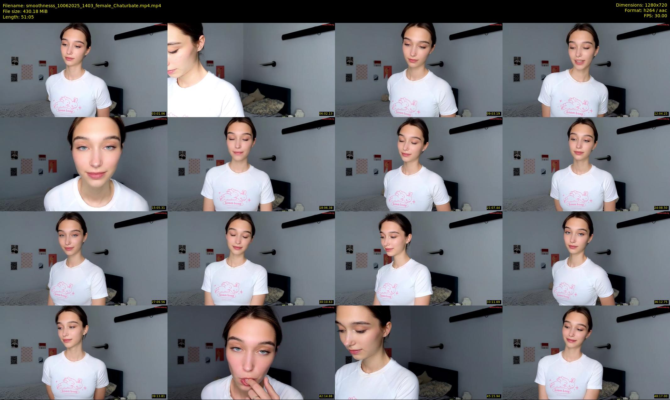 smoothnesss — 52 minute Chaturbate female cam show recording, 720p, Jun 10, 2025