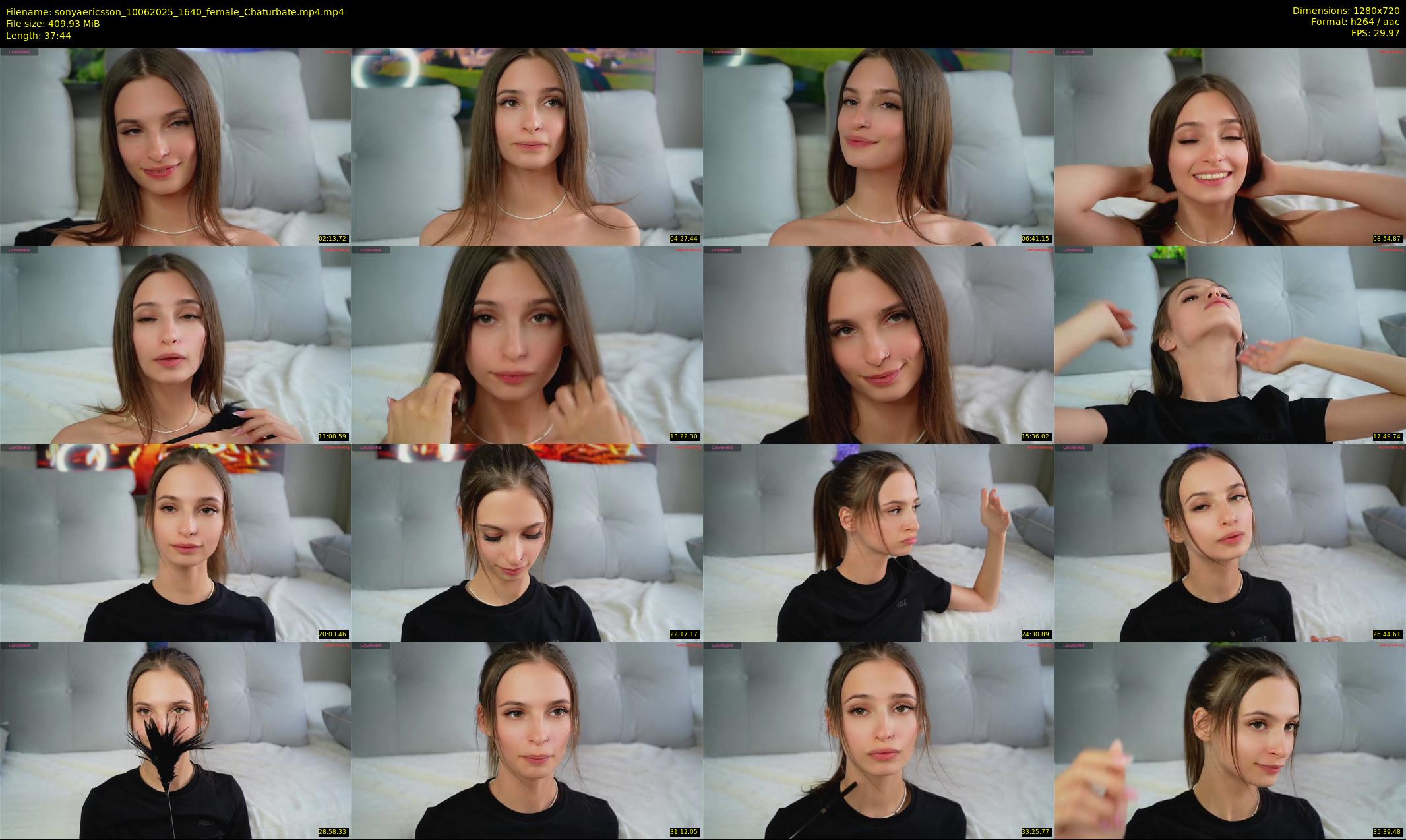 sonyaericsson — 38 minute Chaturbate female cam show recording, 720p, Jun 10, 2025