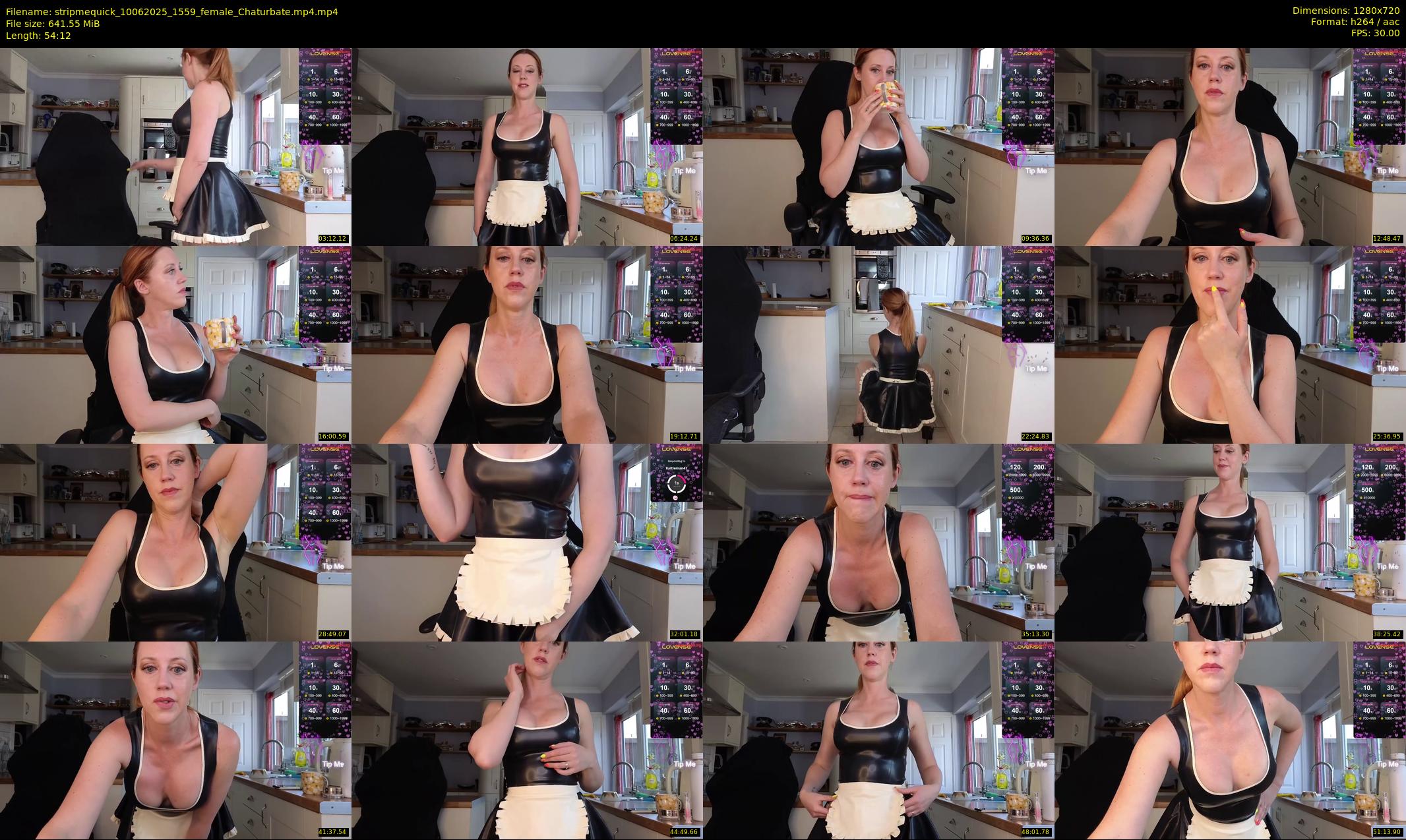 stripmequick — 55 minute Chaturbate female cam show recording, 720p, Jun 10, 2025