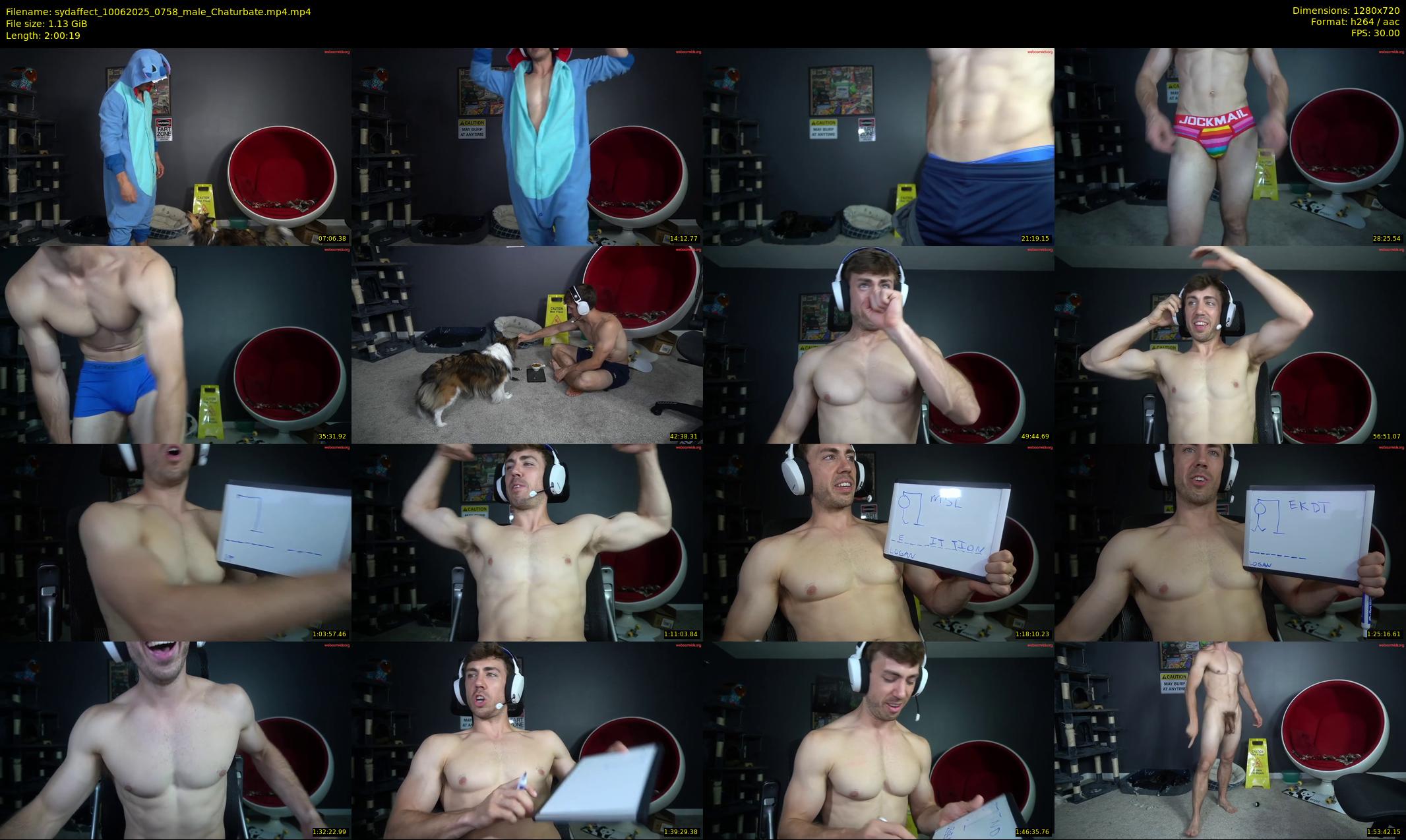 sydaffect — 121 minute Chaturbate male cam show recording, 720p, Jun 10, 2025