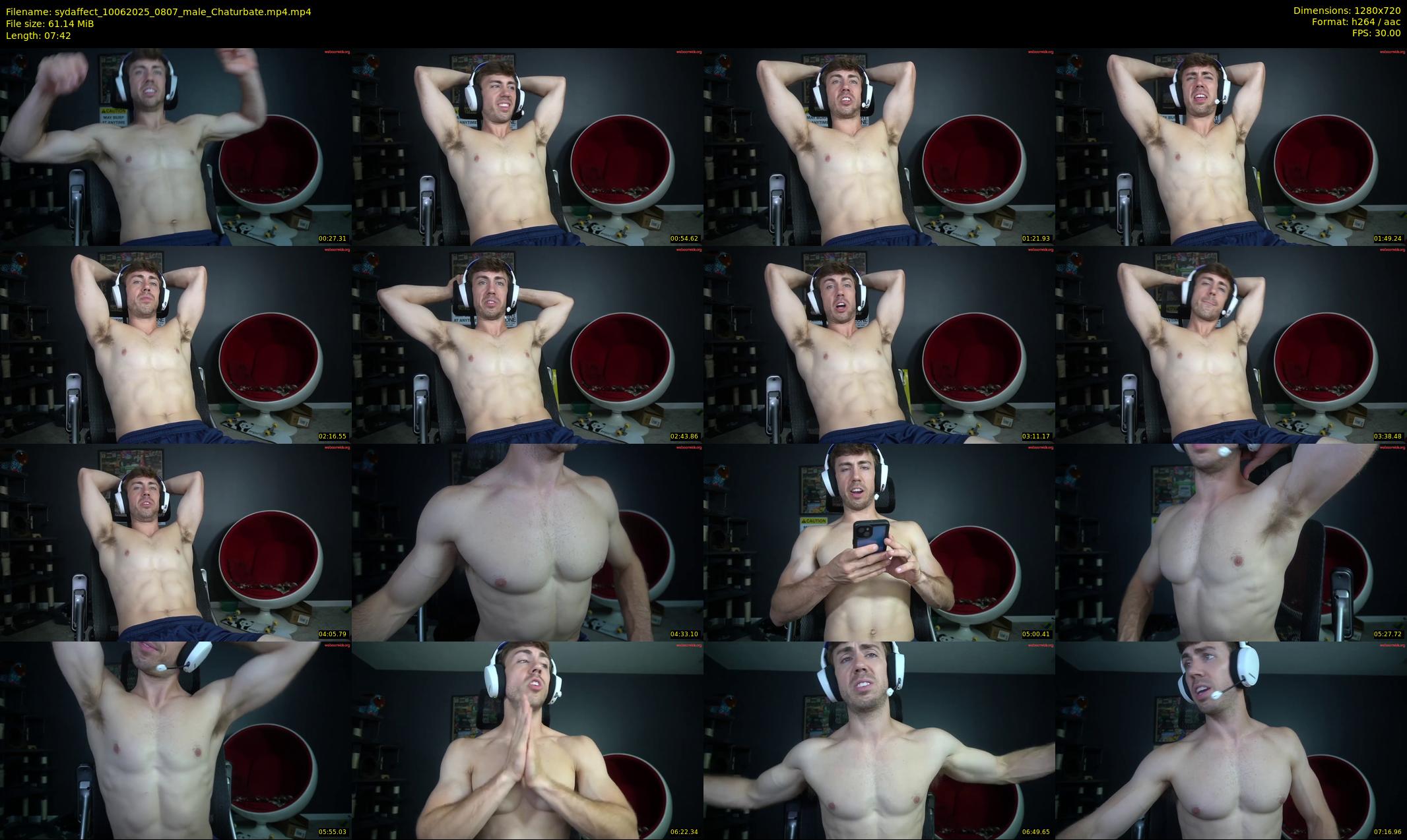 sydaffect — 8 minute Chaturbate male cam show recording, 720p, Jun 10, 2025
