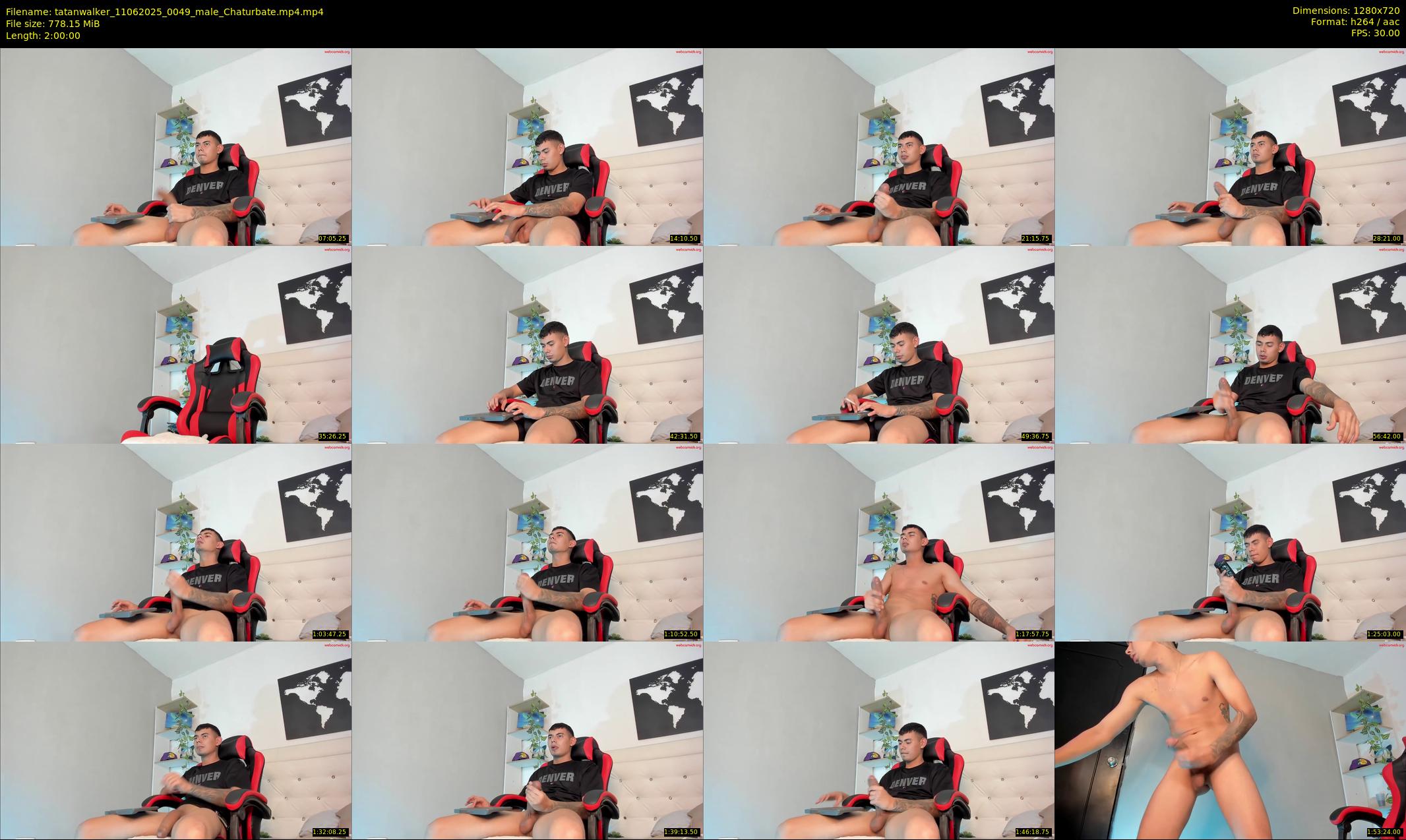 tatanwalker — 120 minute Chaturbate male cam show recording, 720p, Jun 11, 2025