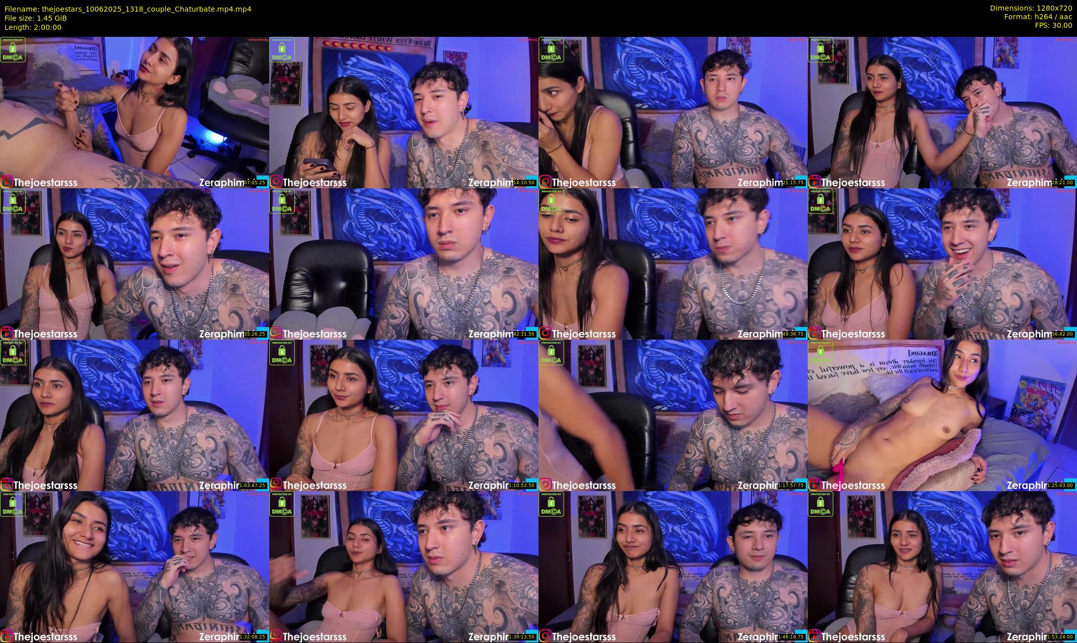 thejoestars — 120 minute Chaturbate couple cam show recording, 720p, Jun 10, 2025