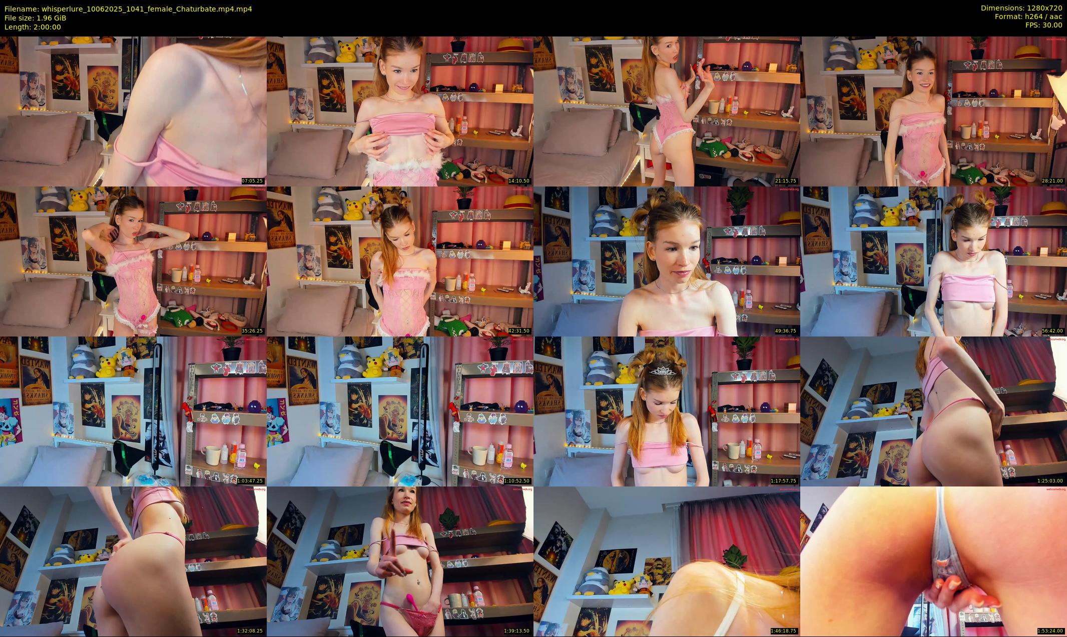 whisperlure — 120 minute Chaturbate female cam show recording, 720p, Jun 10, 2025