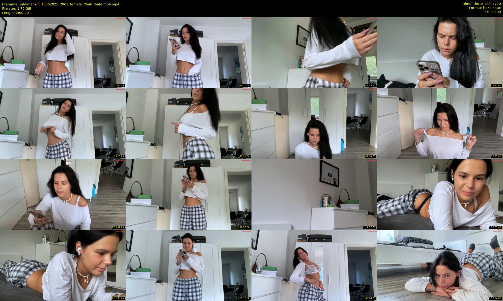 wildahankin — 120 minute Chaturbate female cam show recording, 720p, Jun 10, 2025