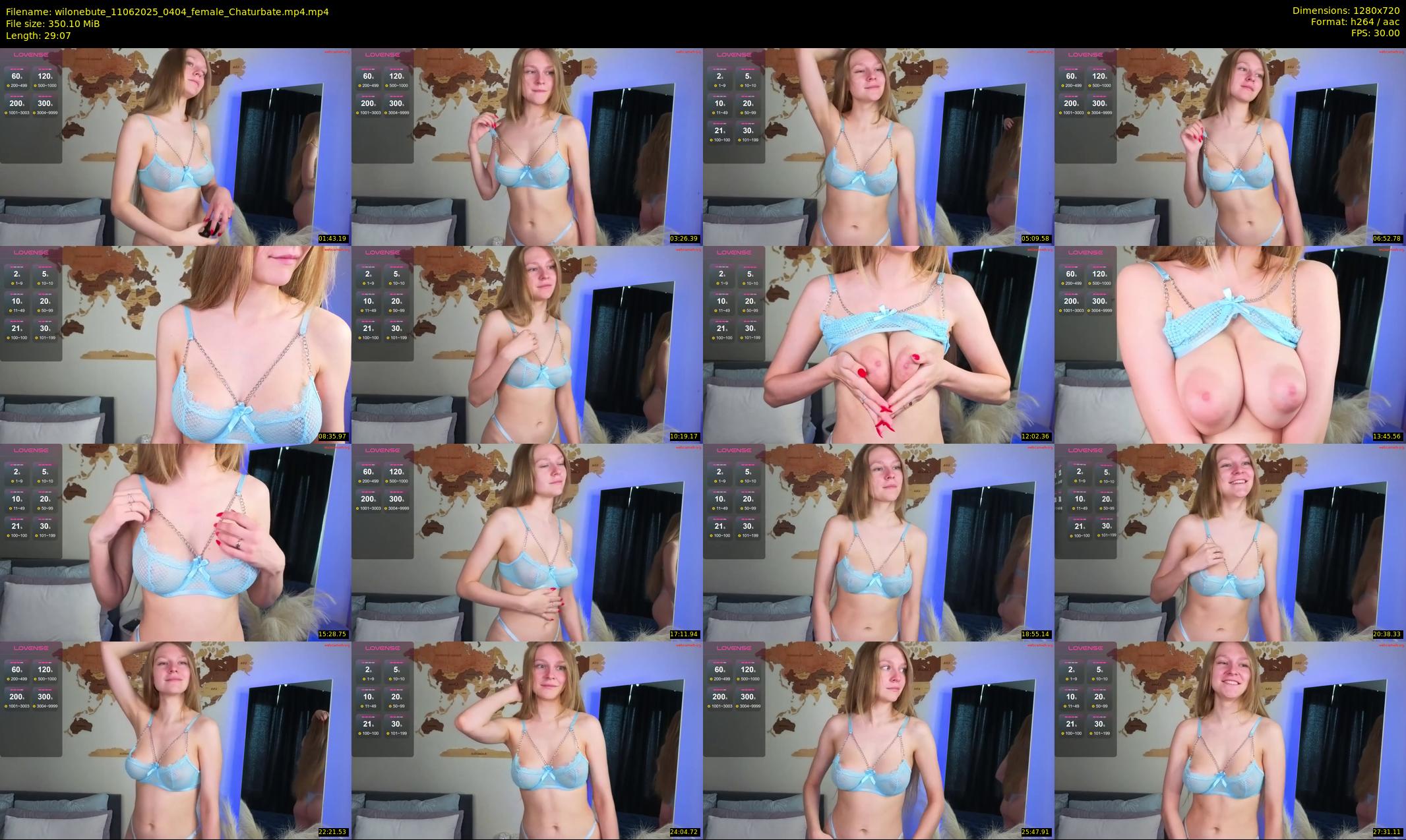 wilonebute — 30 minute Chaturbate female cam show recording, 720p, Jun 11, 2025