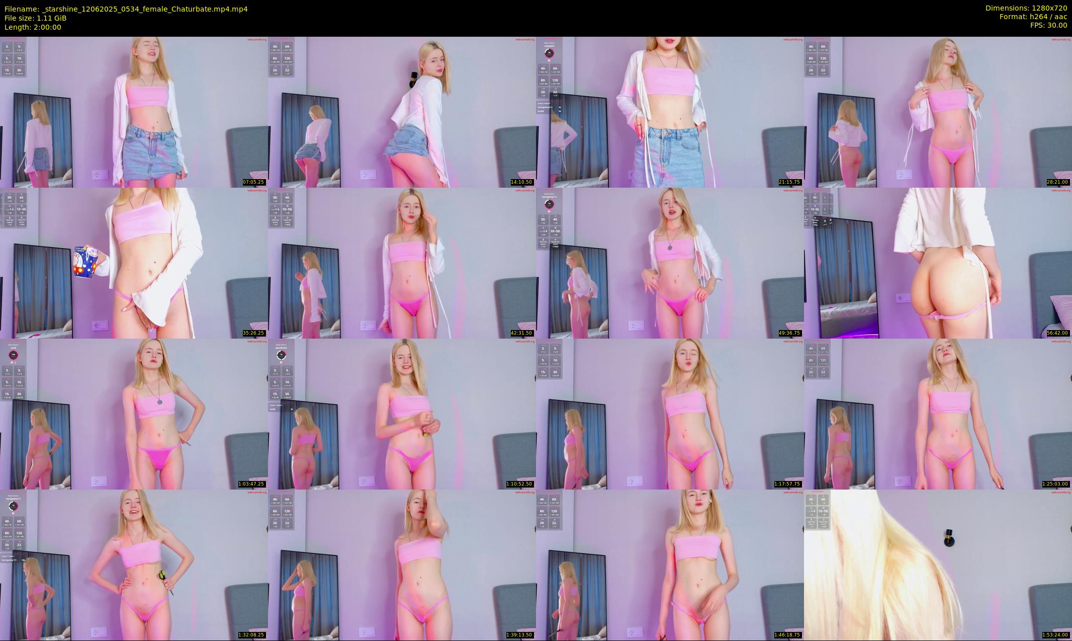 _starshine — 120 minute Chaturbate female cam show recording, 720p, Jun 12, 2025