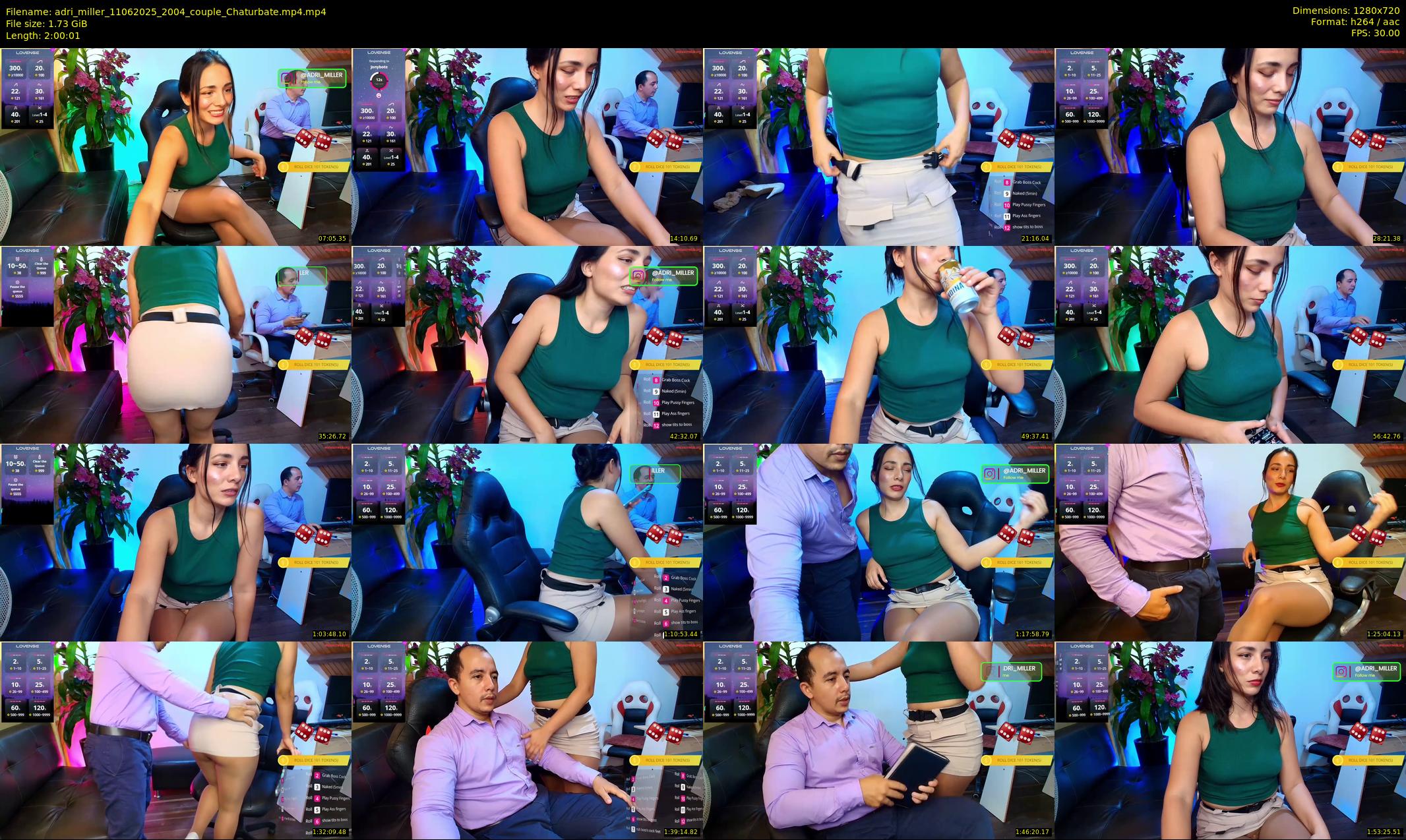 adri_miller — 121 minute Chaturbate couple cam show recording, 720p, Jun 11, 2025