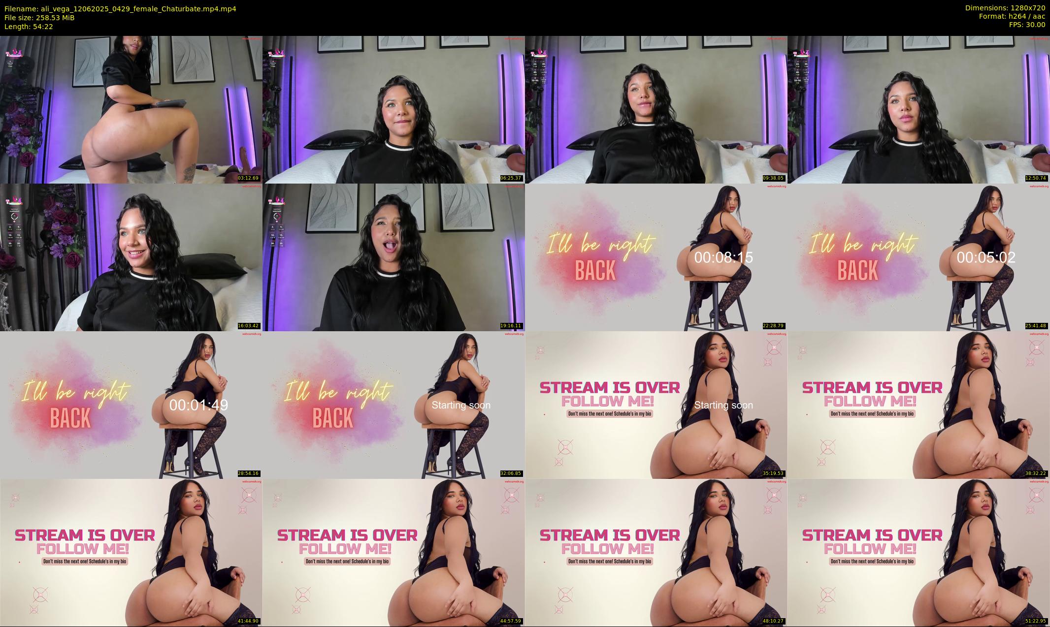 ali_vega — 55 minute Chaturbate couple cam show recording, 720p, Jun 12, 2025