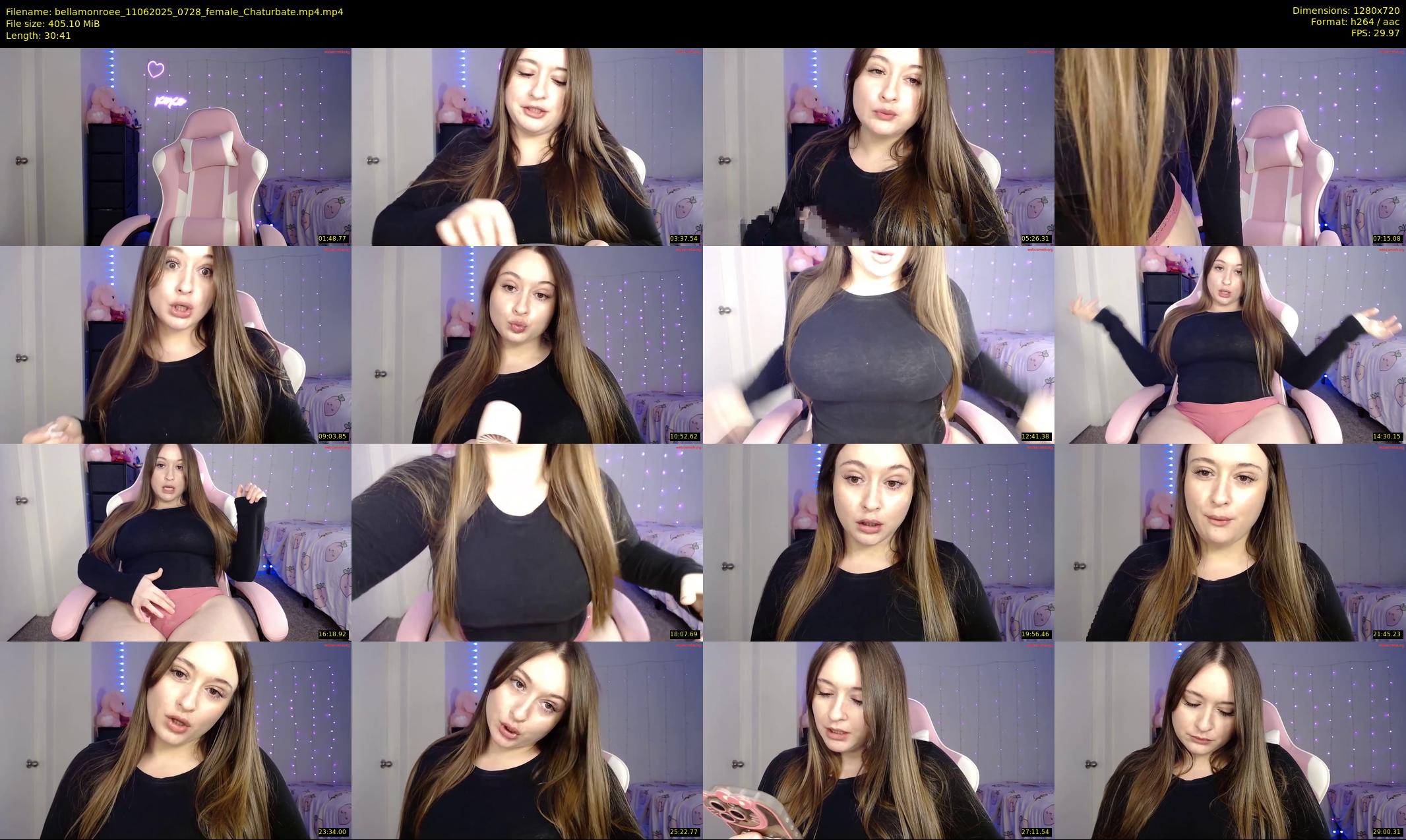 bellamonroee — 31 minute Chaturbate female cam show recording, 720p, Jun 11, 2025
