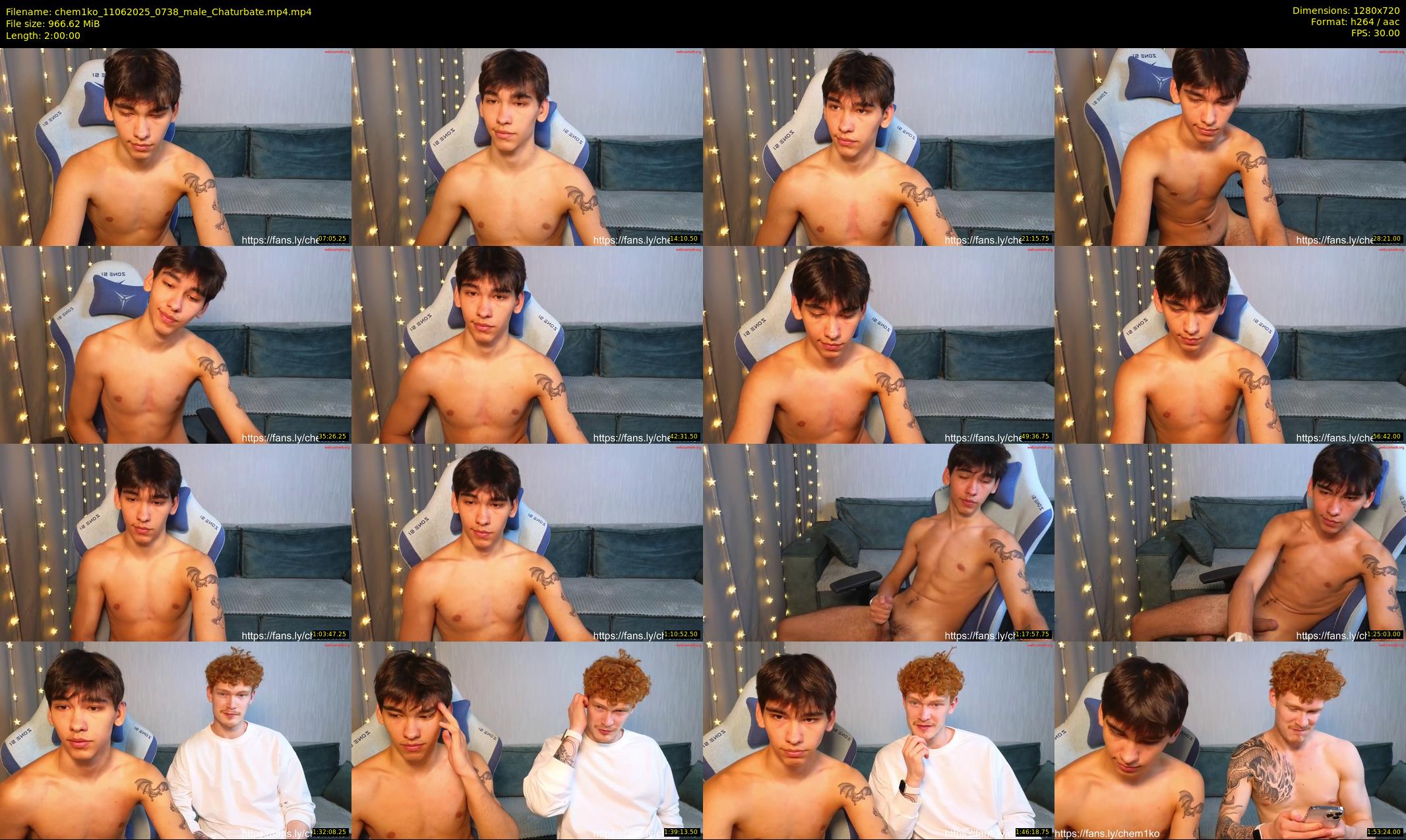 chem1ko — 120 minute Chaturbate male cam show recording, 720p, Jun 11, 2025
