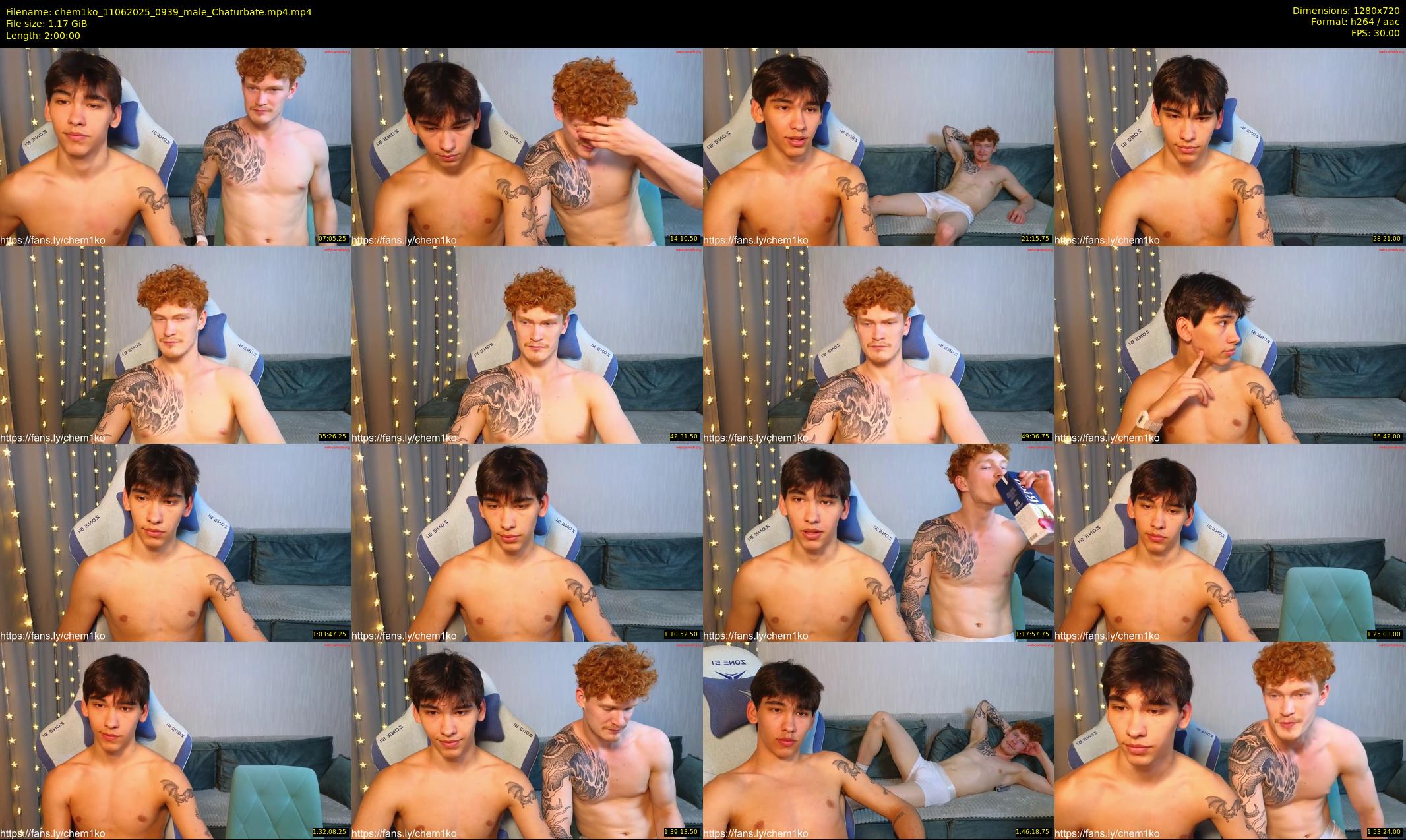 chem1ko — 120 minute Chaturbate male cam show recording, 720p, Jun 11, 2025