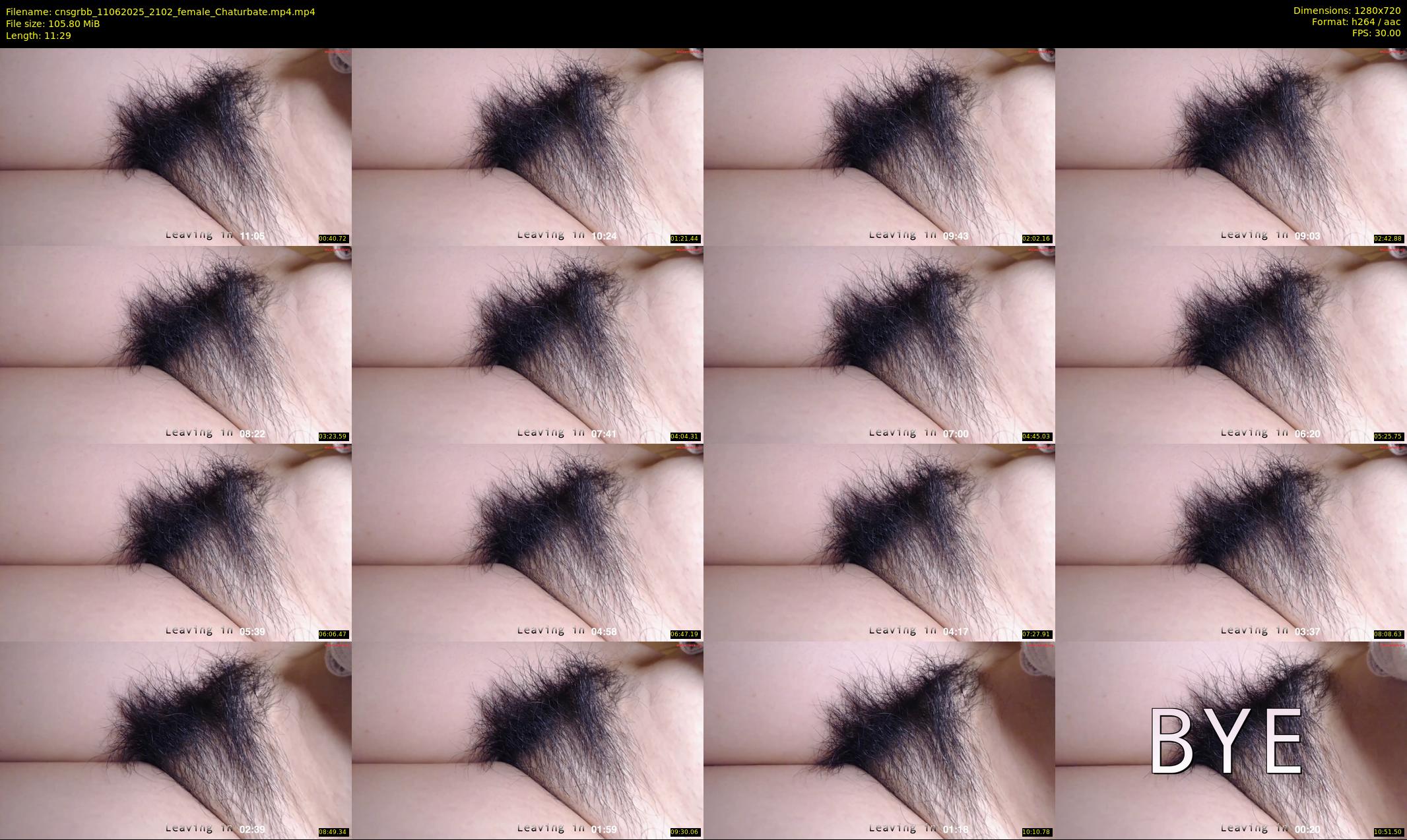 cnsgrbb — 12 minute Chaturbate female cam show recording, 720p, Jun 11, 2025