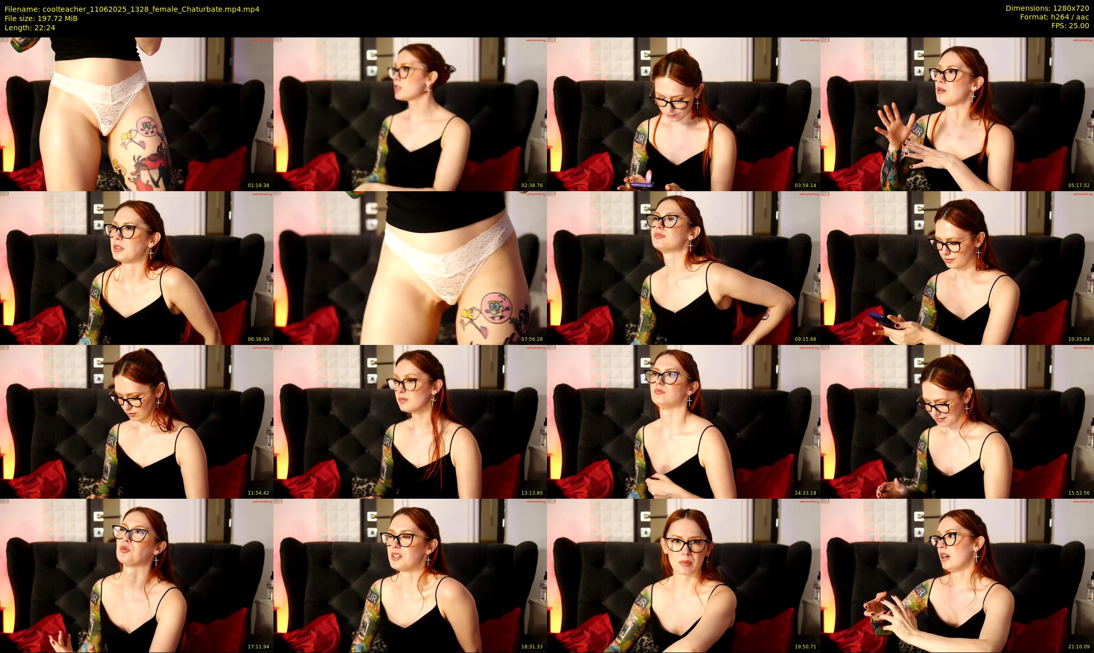 coolteacher — 23 minute Chaturbate female cam show recording, 720p, Jun 11, 2025