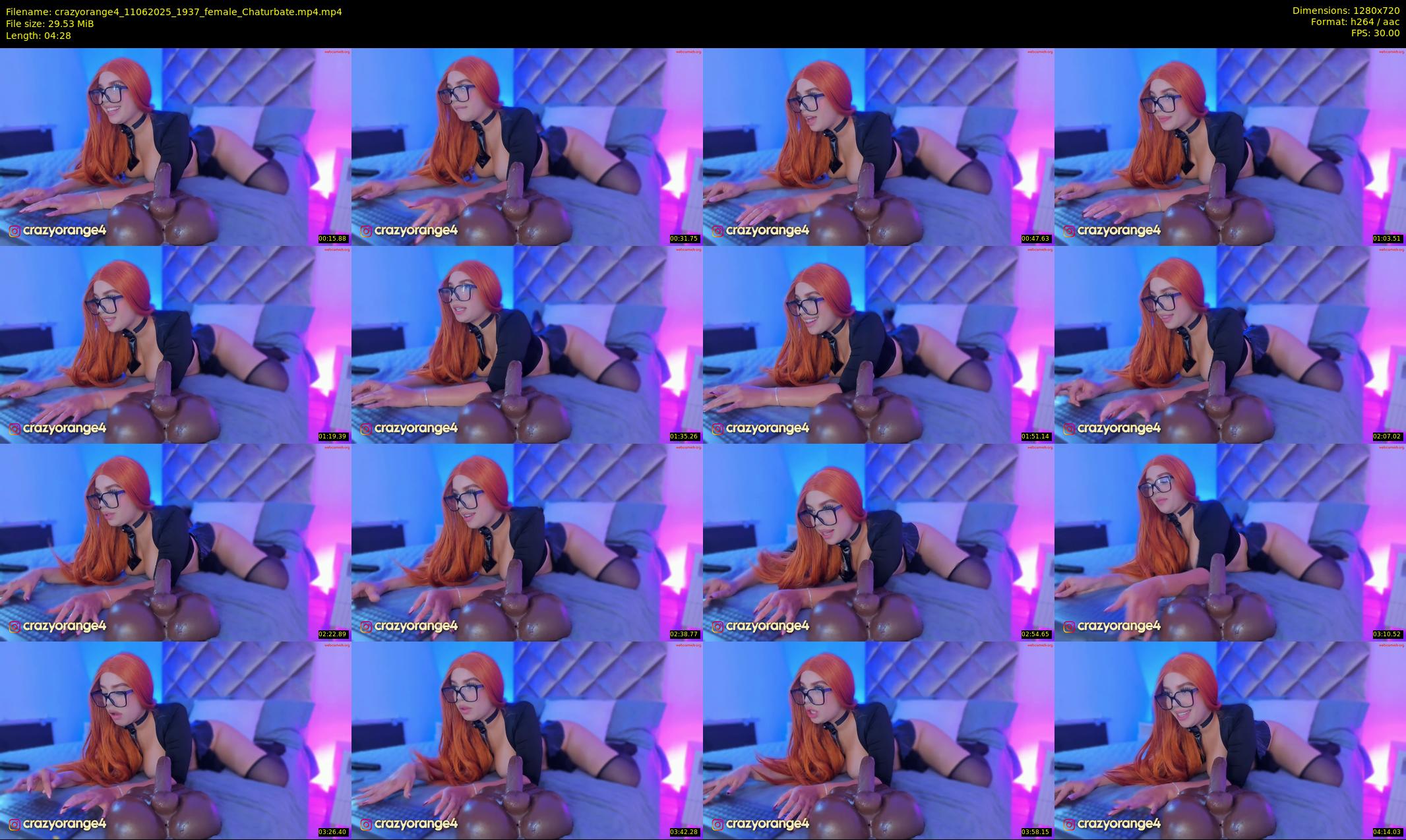 crazyorange4 — 5 minute Chaturbate female cam show recording, 720p, Jun 11, 2025