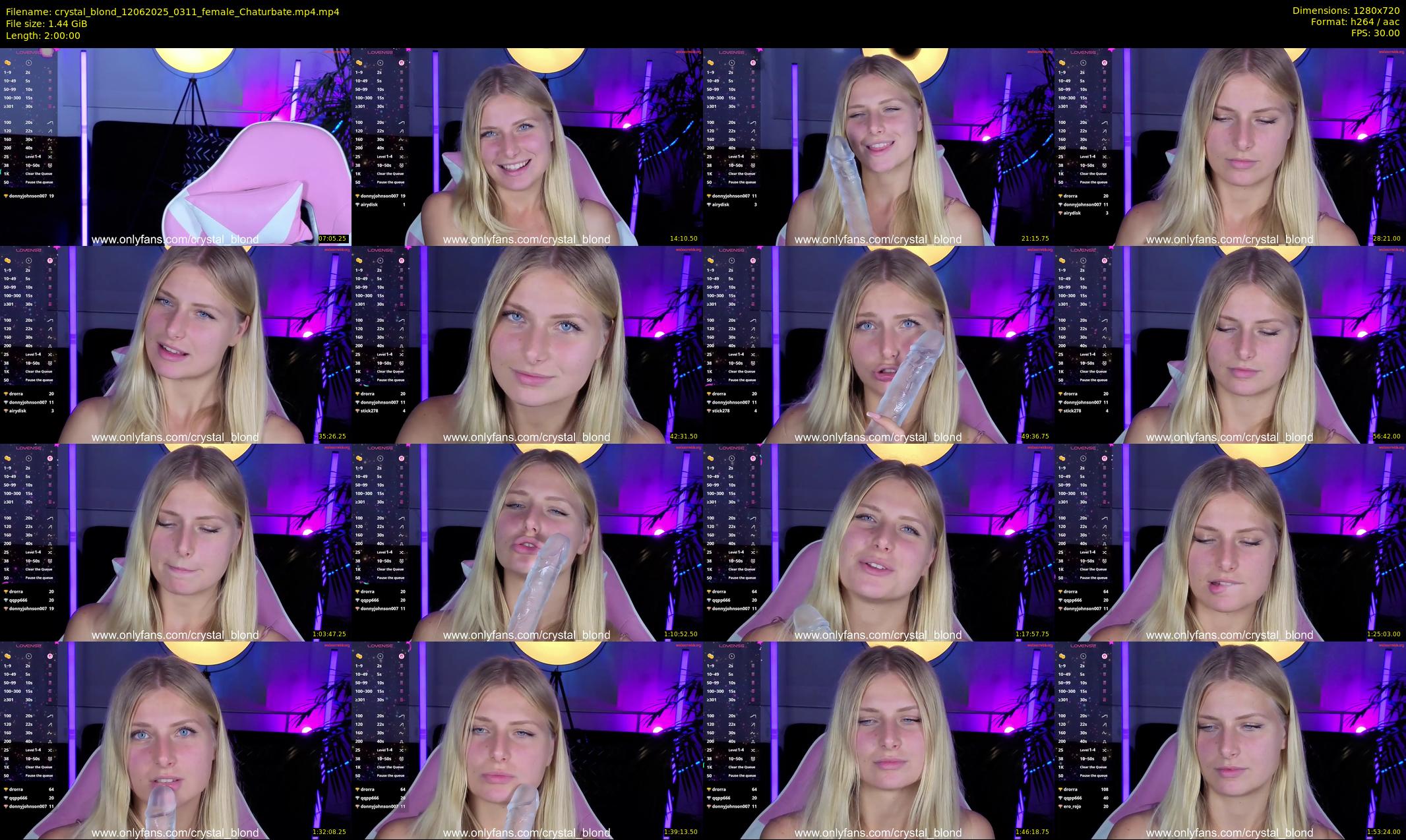 crystal_blond — 120 minute Chaturbate female cam show recording, 720p, Jun 12, 2025