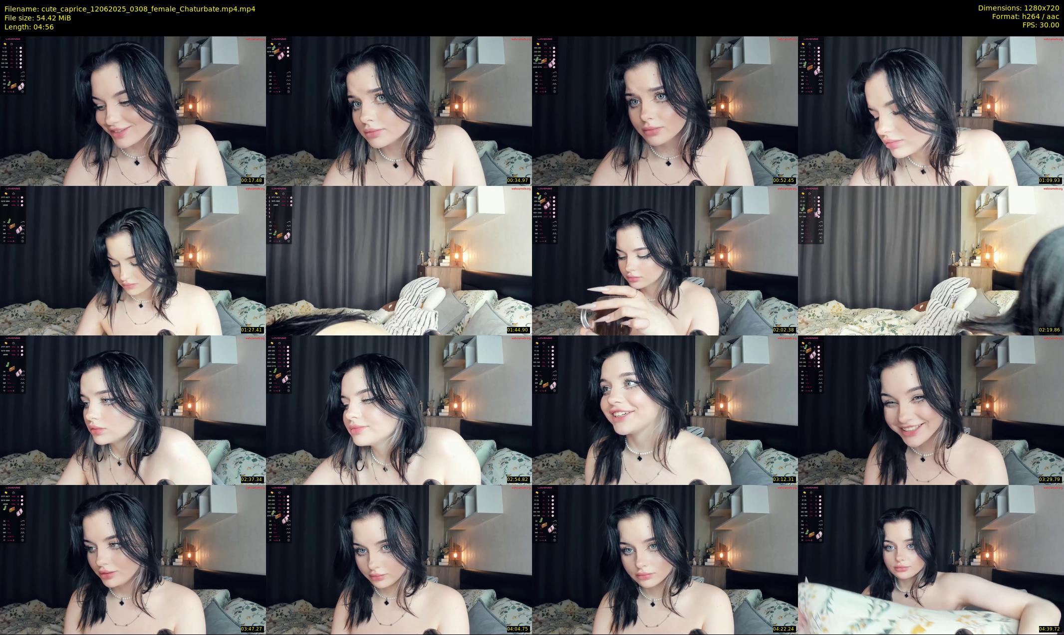 cute_caprice — 5 minute Chaturbate female cam show recording, 720p, Jun 12, 2025