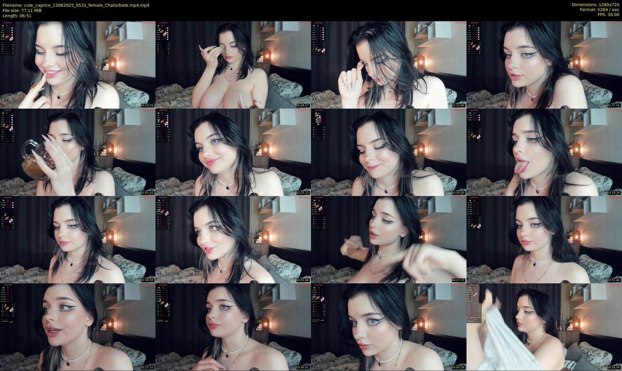 cute_caprice — 7 minute Chaturbate female cam show recording, 720p, Jun 12, 2025