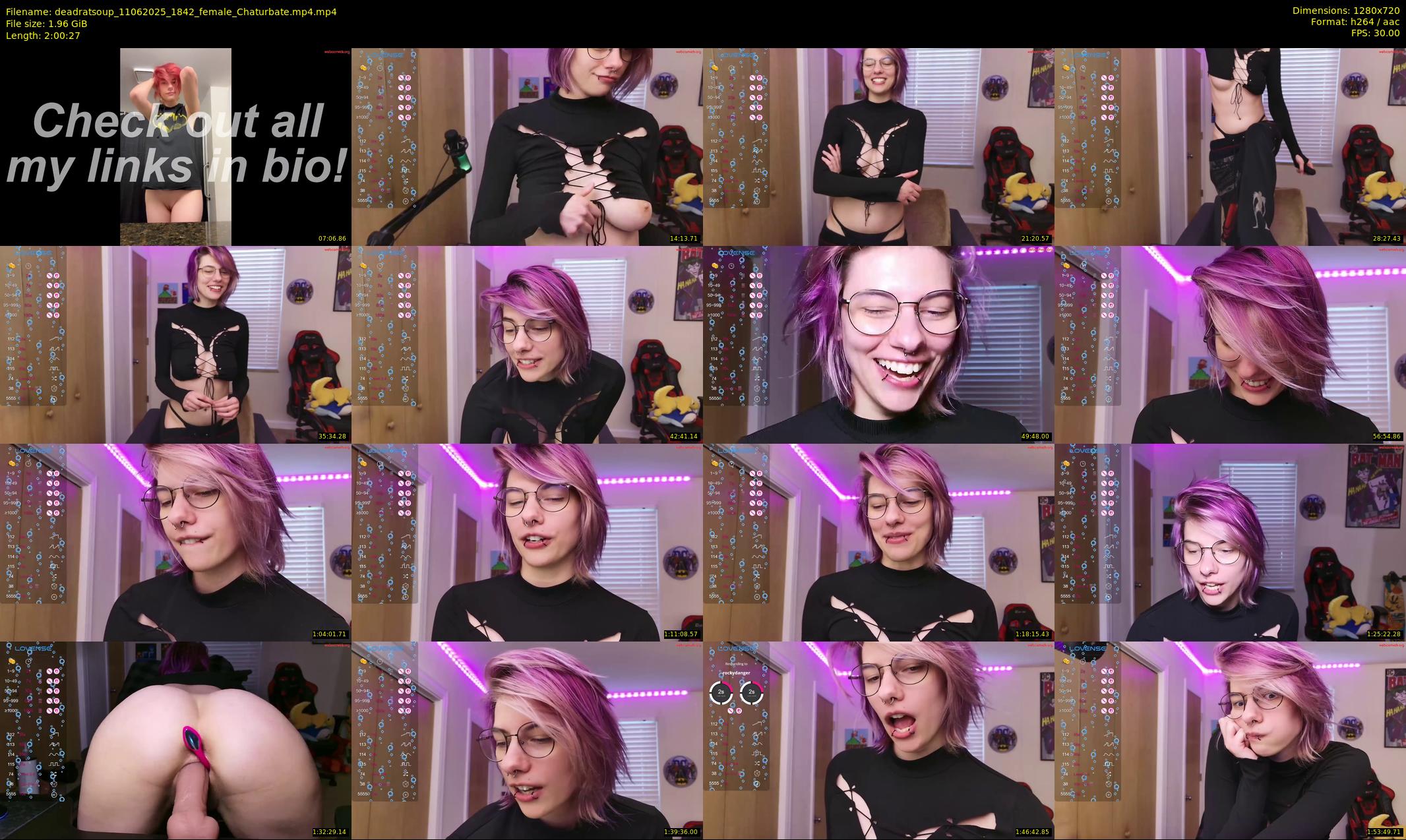 deadratsoup — 121 minute Chaturbate female cam show recording, 720p, Jun 11, 2025