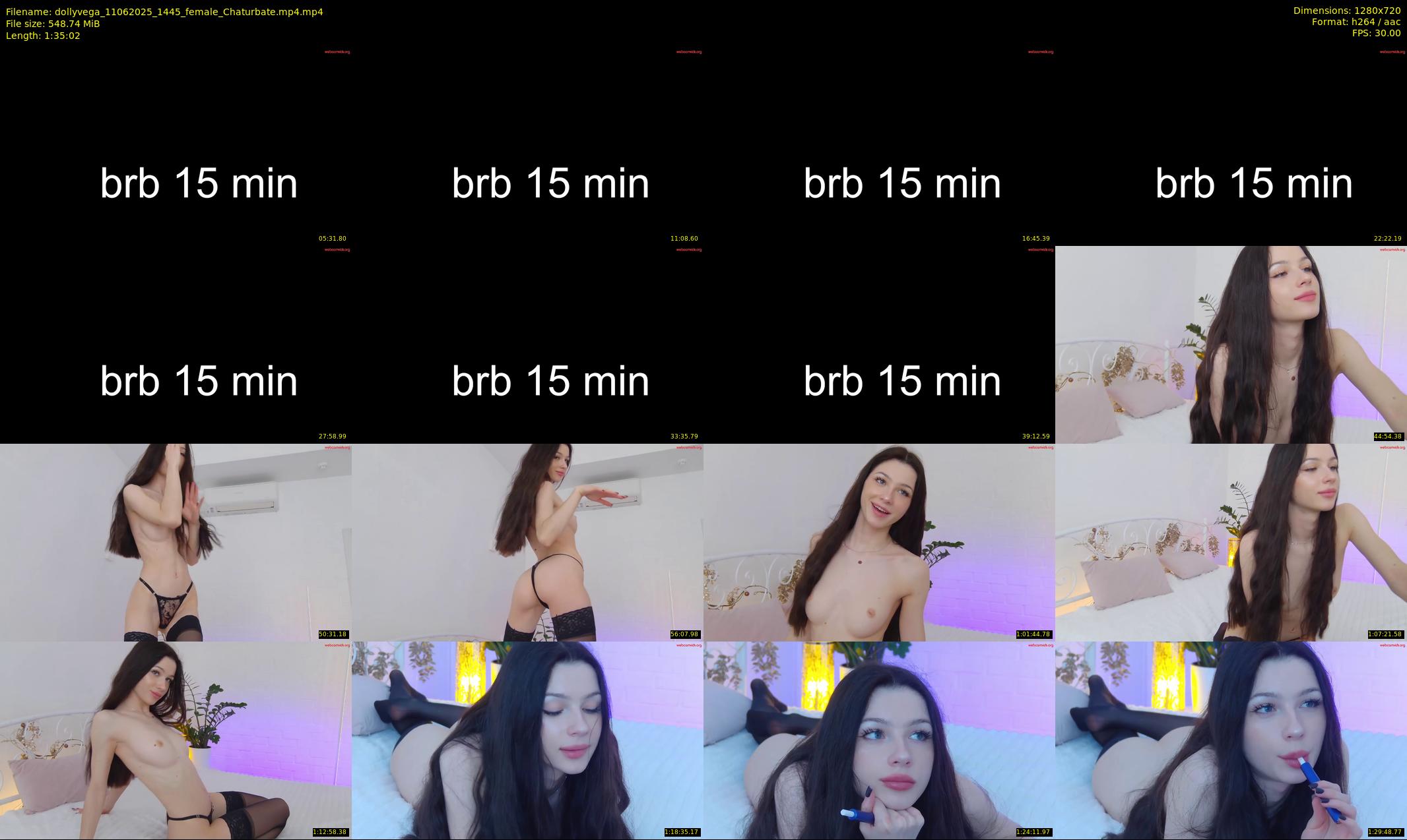 dollyvega — 96 minute Chaturbate female cam show recording, 720p, Jun 11, 2025