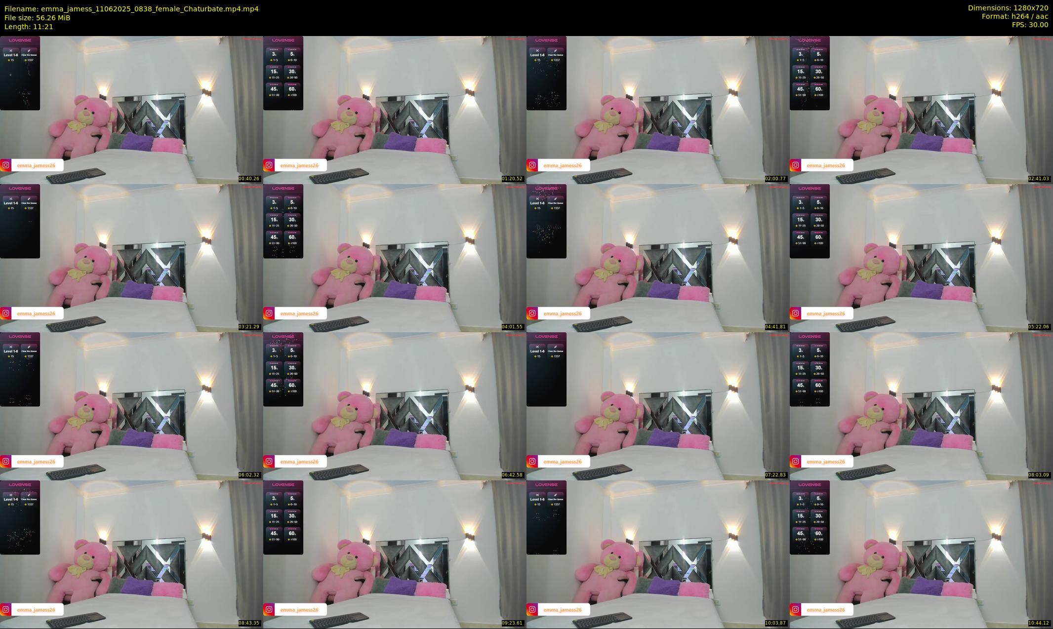 emma_jamess — 12 minute Chaturbate female cam show recording, 720p, Jun 11, 2025