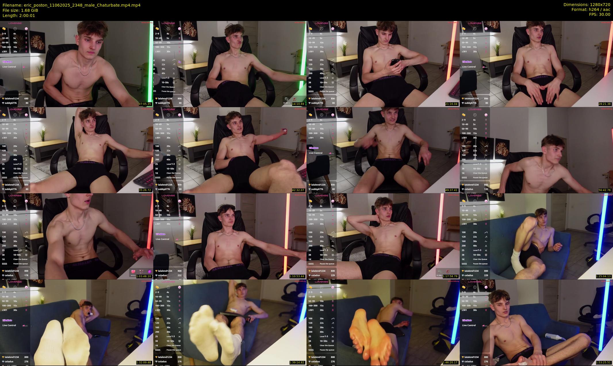 eric_poston — 121 minute Chaturbate male cam show recording, 720p, Jun 11, 2025