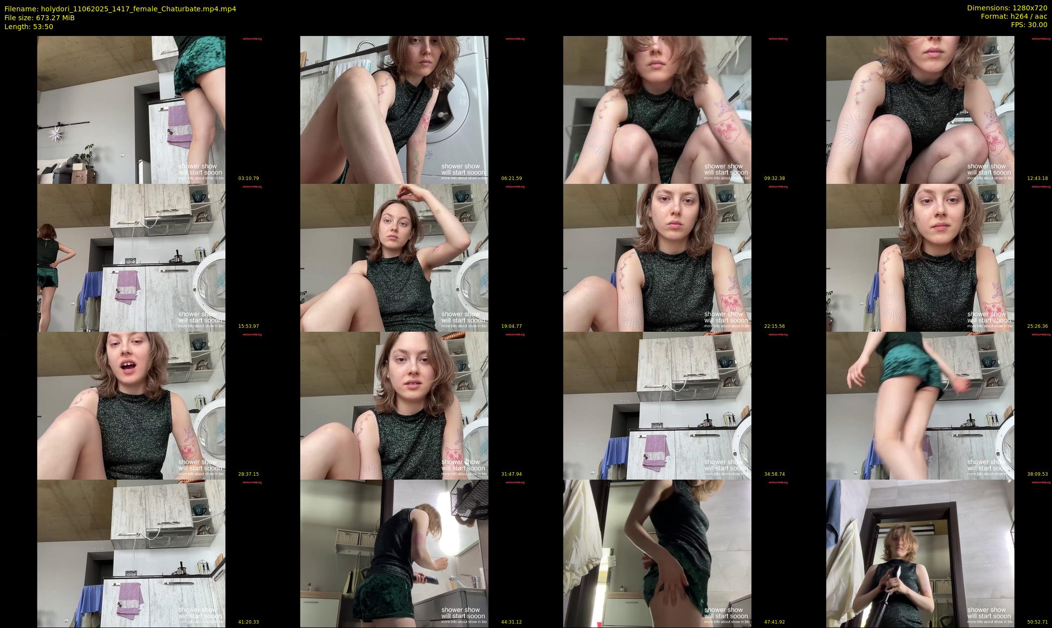 holydori — 54 minute Chaturbate female cam show recording, 720p, Jun 11, 2025
