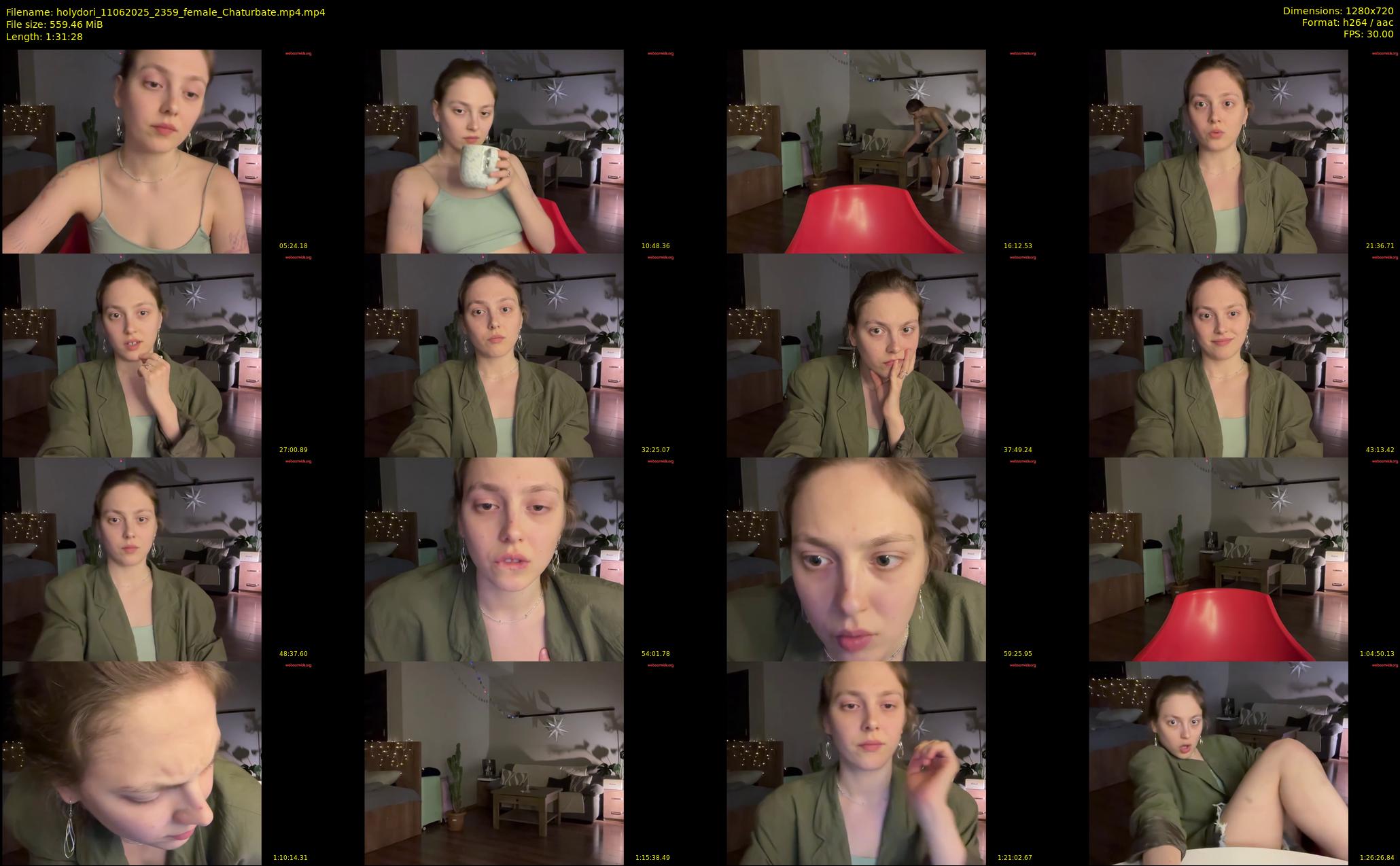 holydori — 92 minute Chaturbate female cam show recording, 720p, Jun 11, 2025