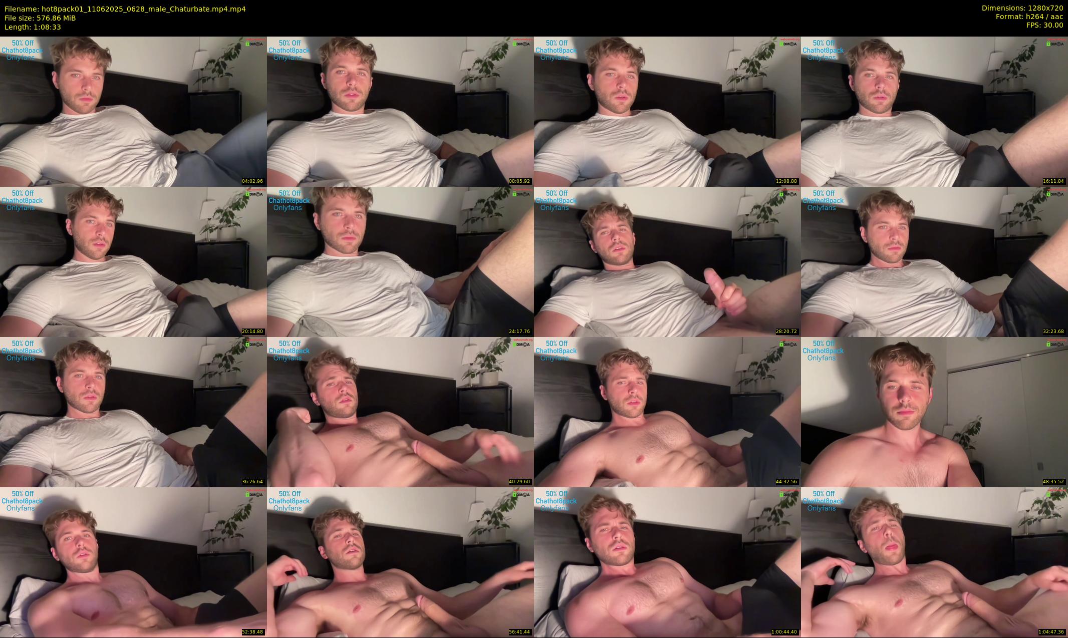 hot8pack01 — 69 minute Chaturbate male cam show recording, 720p, Jun 11, 2025