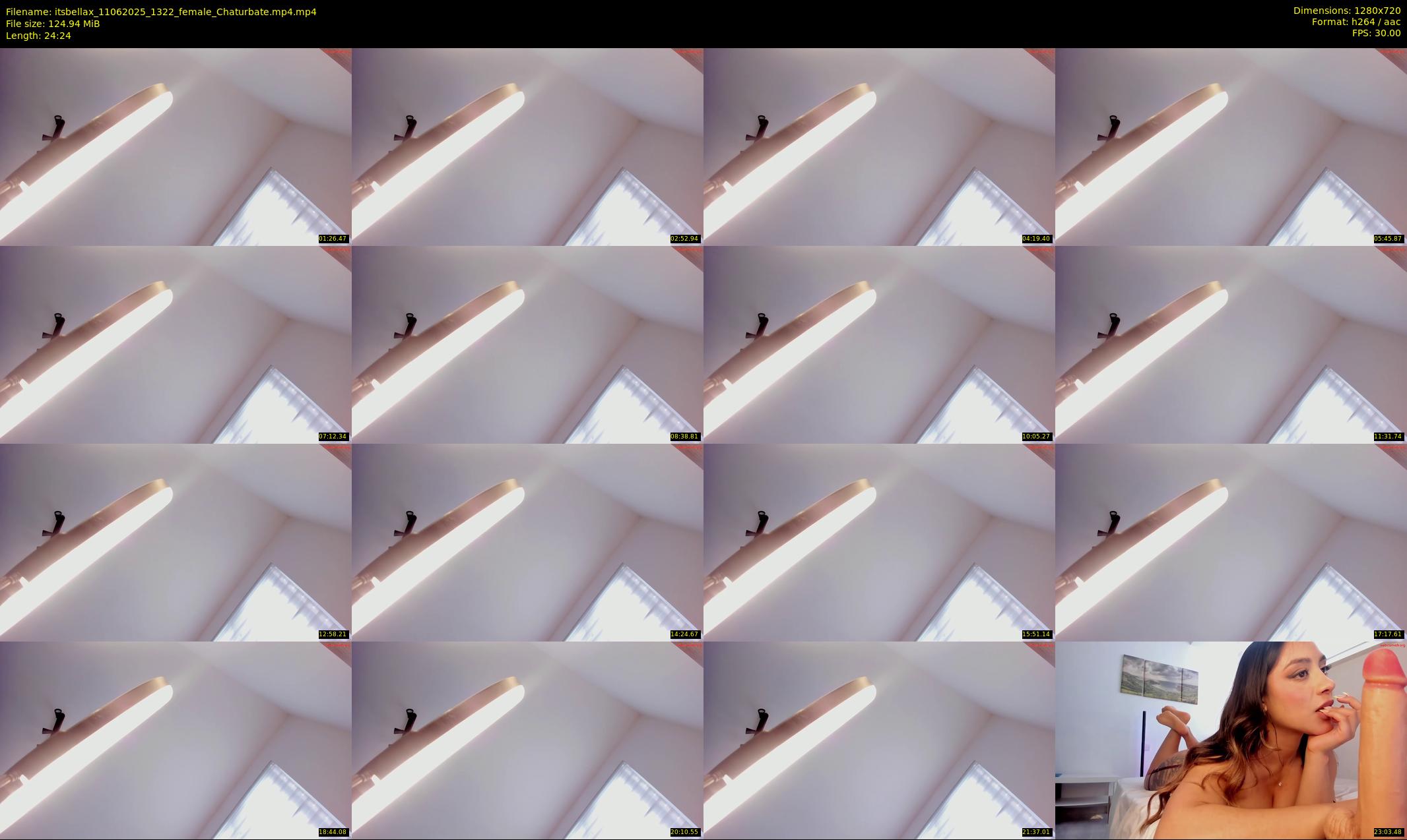 itsbellax — 25 minute Chaturbate female cam show recording, 720p, Jun 11, 2025