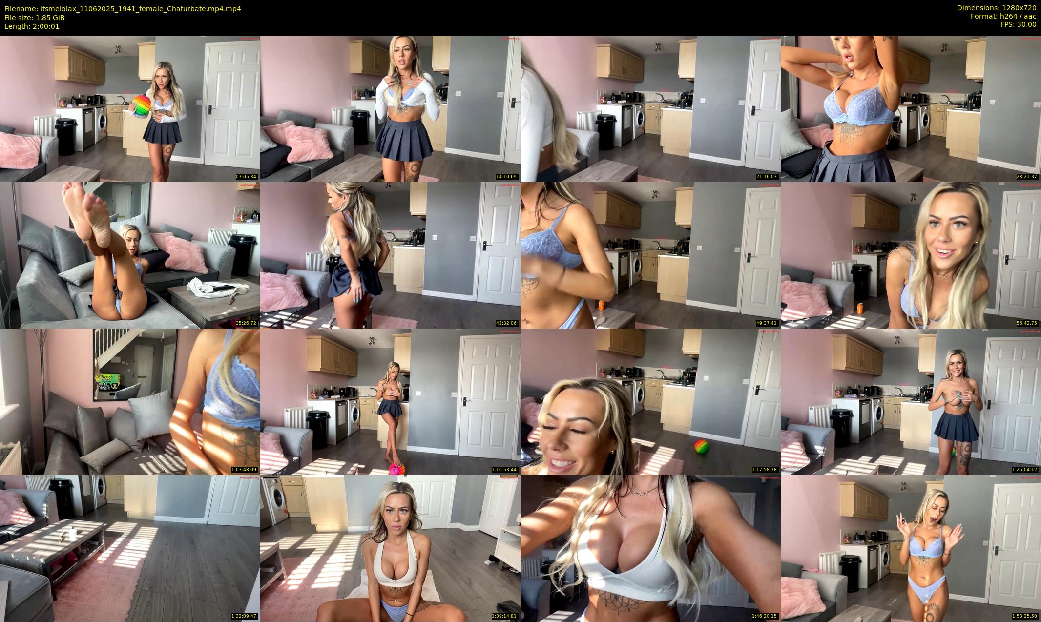 itsmelolax — 121 minute Chaturbate female cam show recording, 720p, Jun 11, 2025