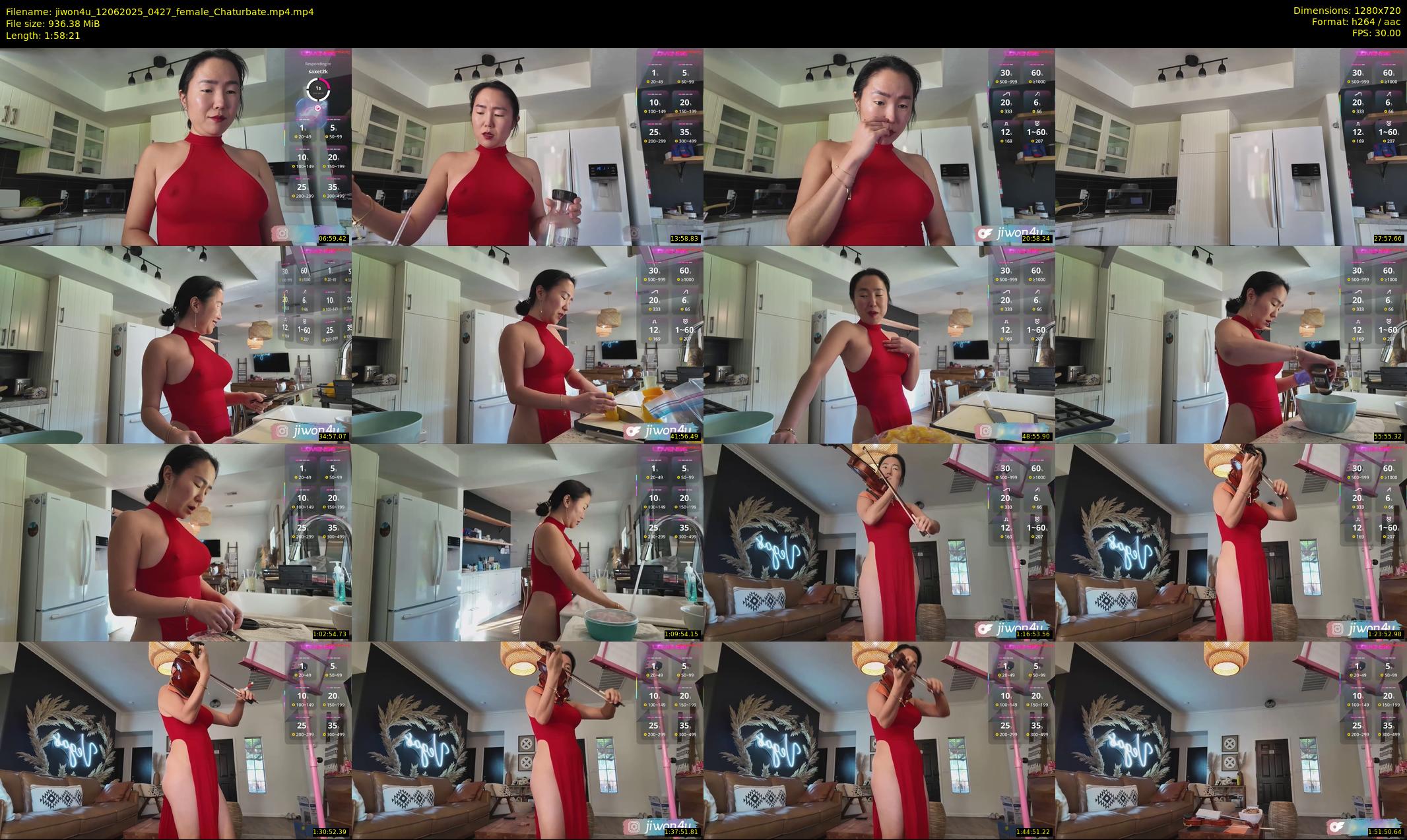 jiwon4u — 119 minute Chaturbate female cam show recording, 720p, Jun 12, 2025