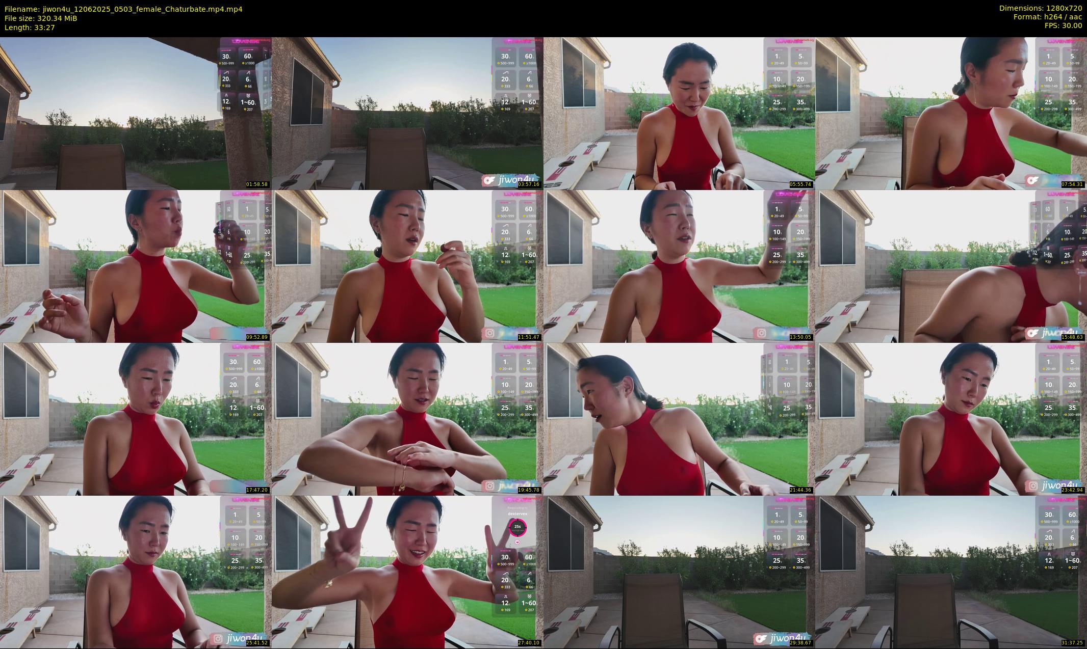 jiwon4u — 34 minute Chaturbate female cam show recording, 720p, Jun 12, 2025