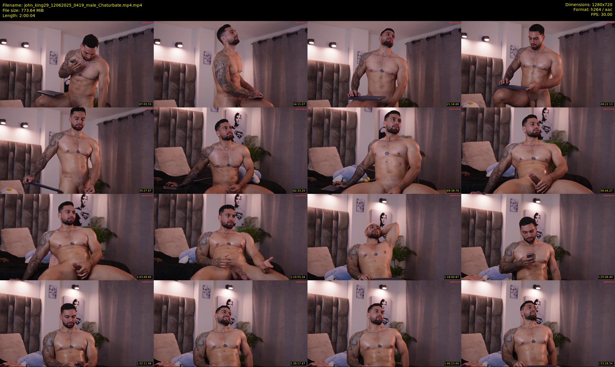 john_king29 — 121 minute Chaturbate male cam show recording, 720p, Jun 12, 2025