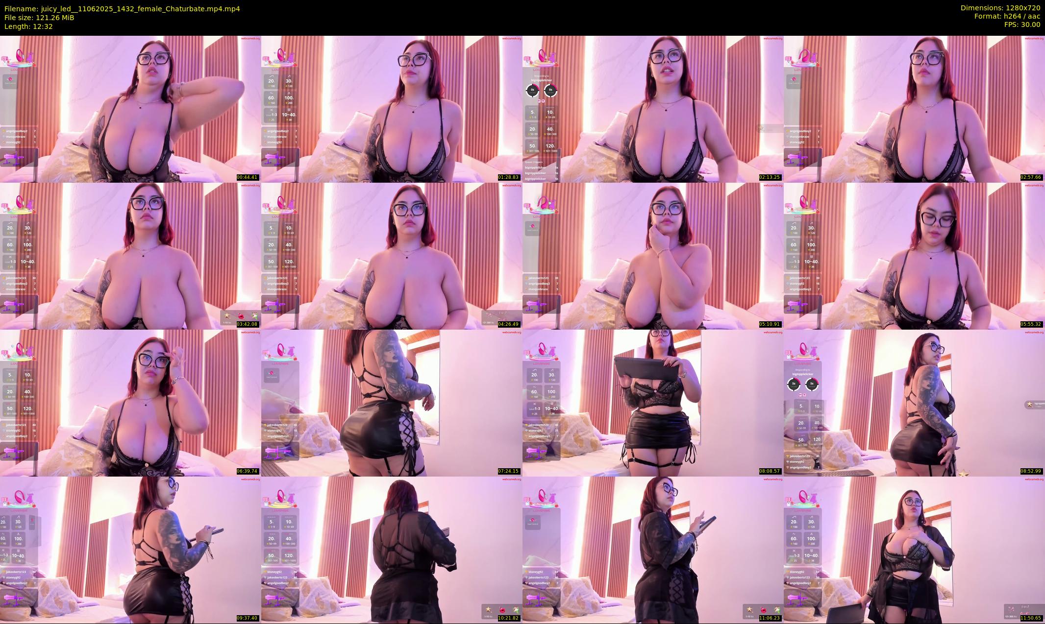 juicy_led_ — 13 minute Chaturbate female cam show recording, 720p, Jun 11, 2025