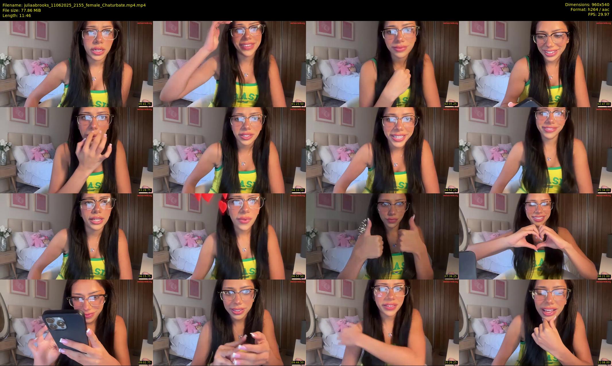 juliaabrooks — 12 minute Chaturbate female cam show recording, 480p, Jun 11, 2025