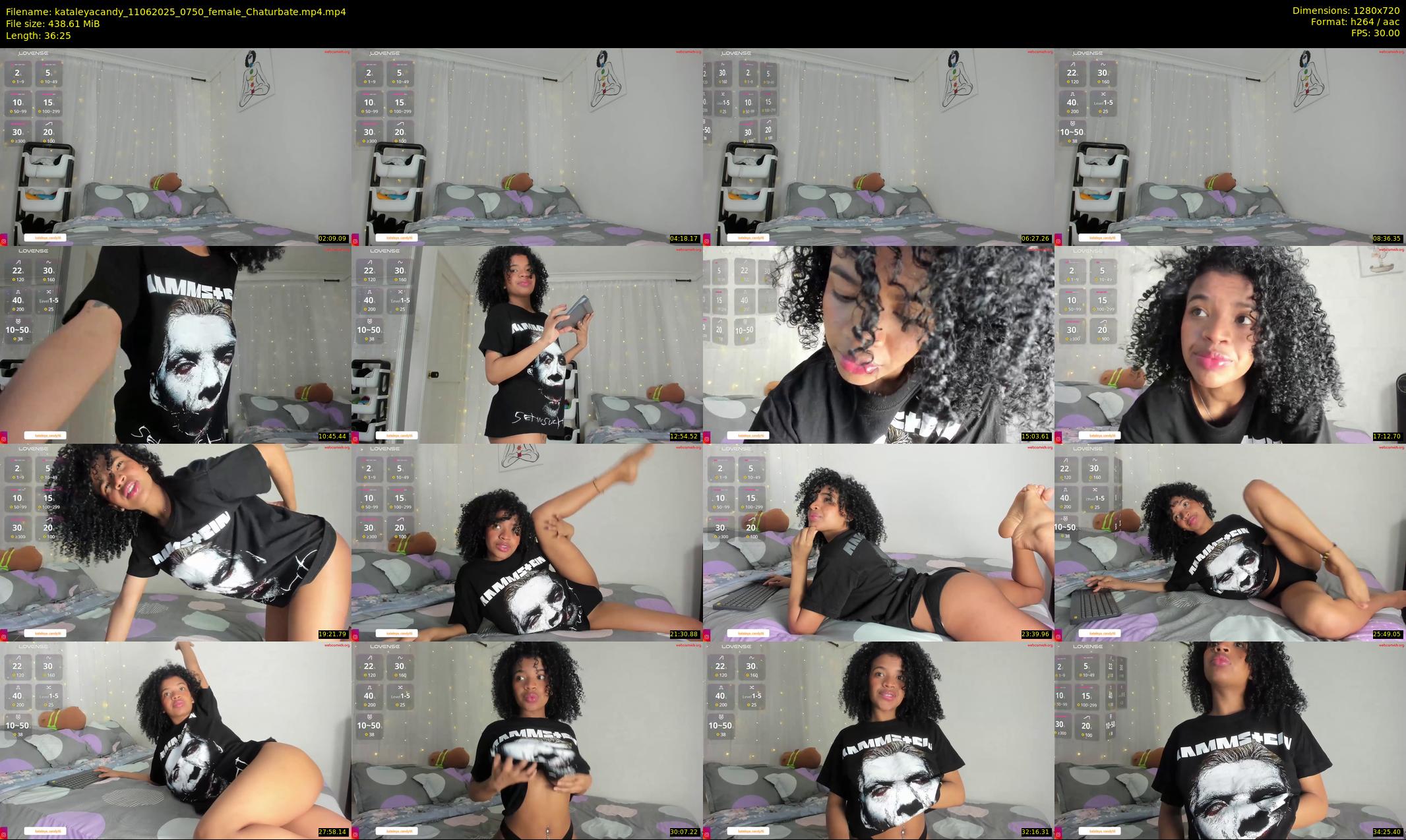 kataleyacandy — 37 minute Chaturbate female cam show recording, 720p, Jun 11, 2025
