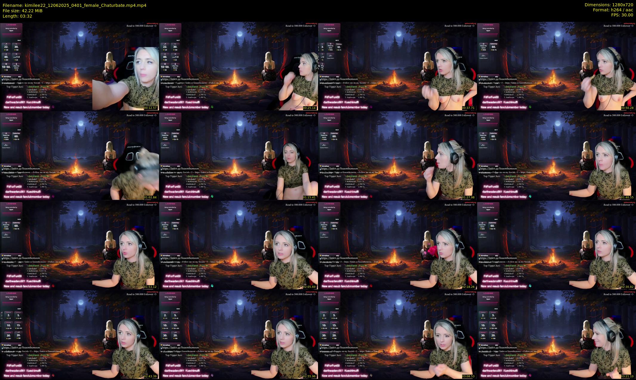 kimilee22 — 4 minute Chaturbate female cam show recording, 720p, Jun 12, 2025
