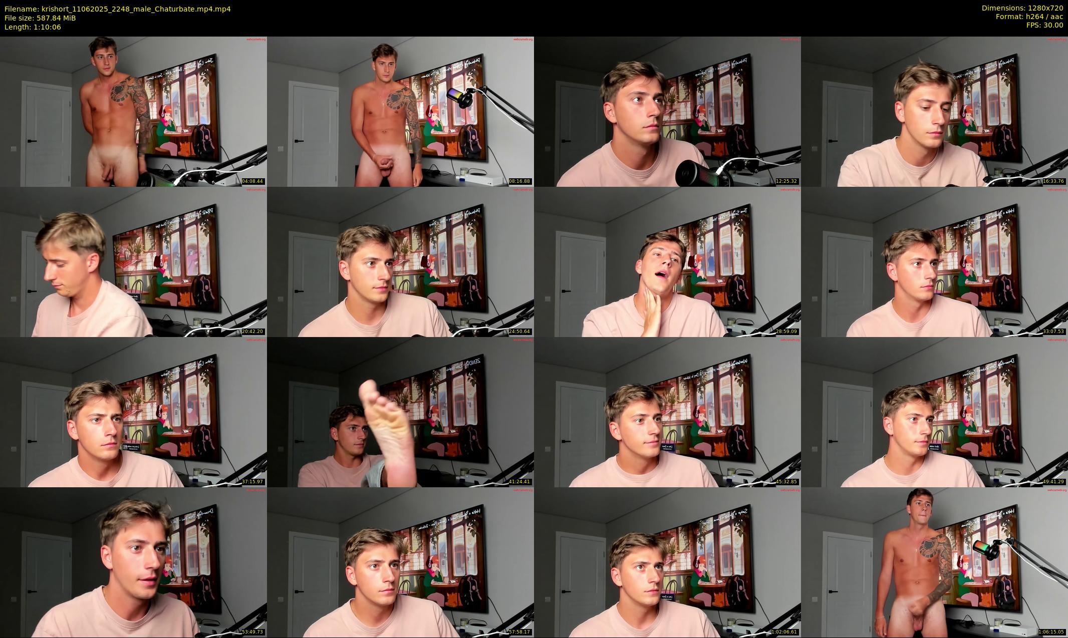 krishort — 71 minute Chaturbate male cam show recording, 720p, Jun 11, 2025