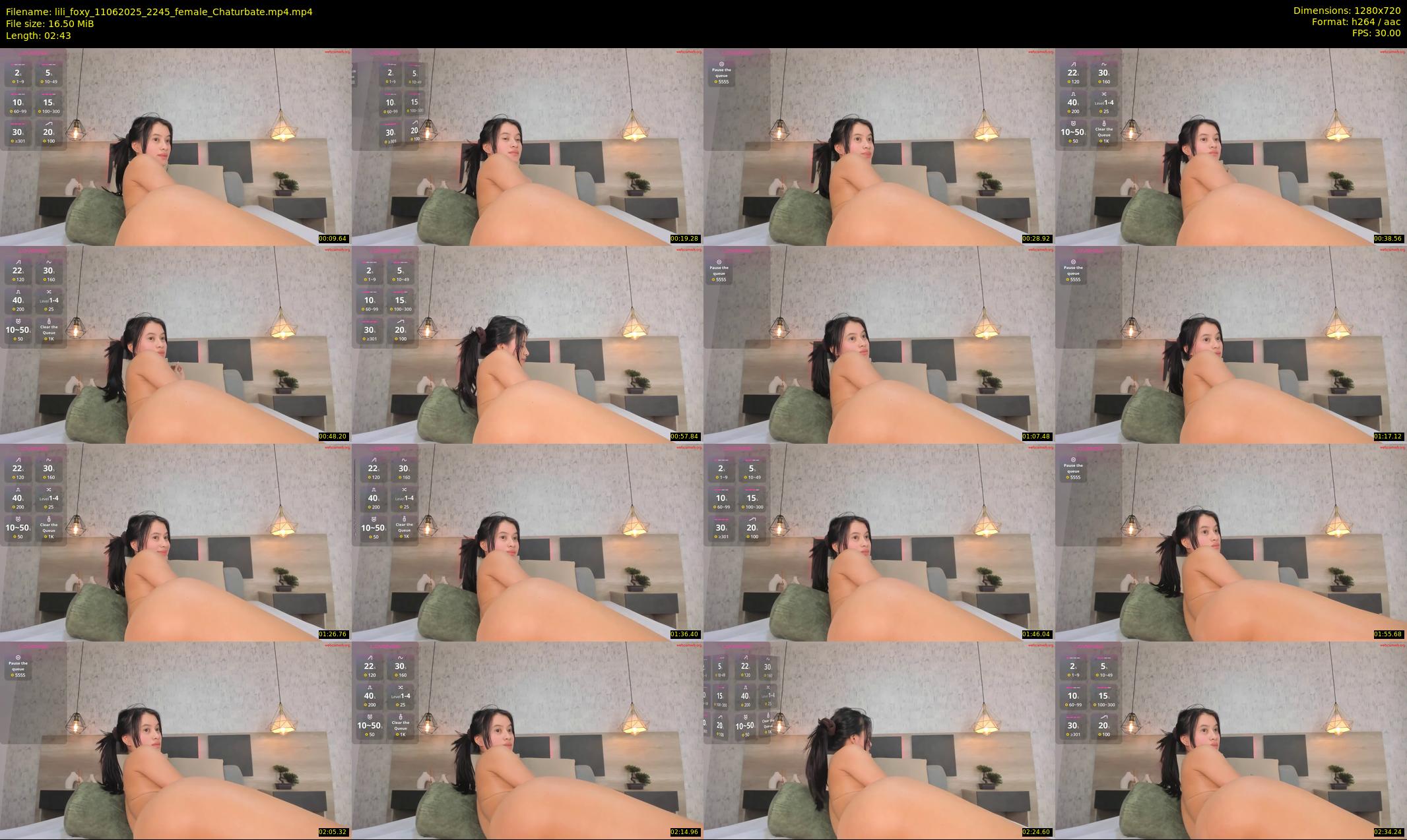lili_foxy — 3 minute Chaturbate female cam show recording, 720p, Jun 11, 2025