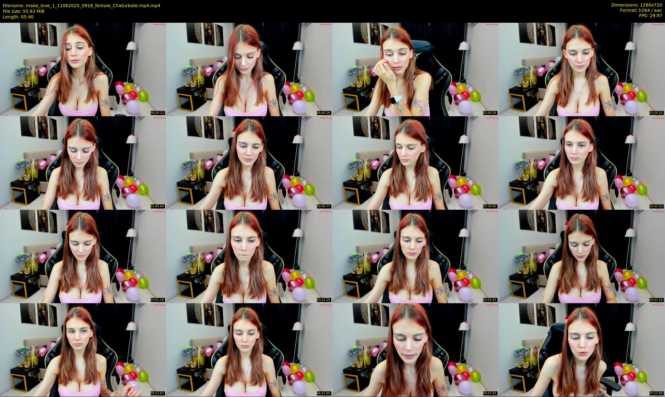 make_love_1 — 6 minute Chaturbate female cam show recording, 720p, Jun 11, 2025