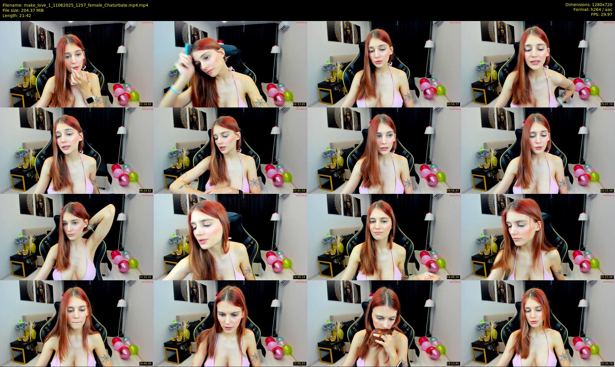 make_love_1 — 22 minute Chaturbate female cam show recording, 720p, Jun 11, 2025