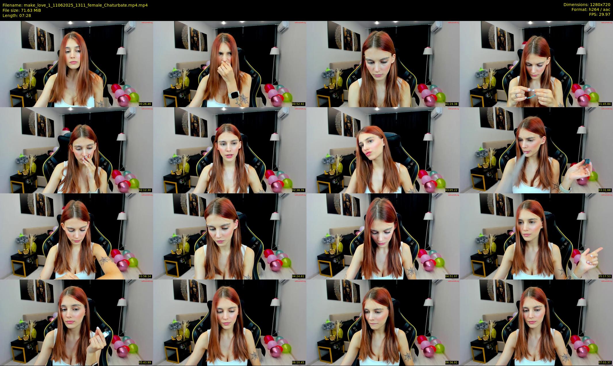 make_love_1 — 8 minute Chaturbate female cam show recording, 720p, Jun 11, 2025